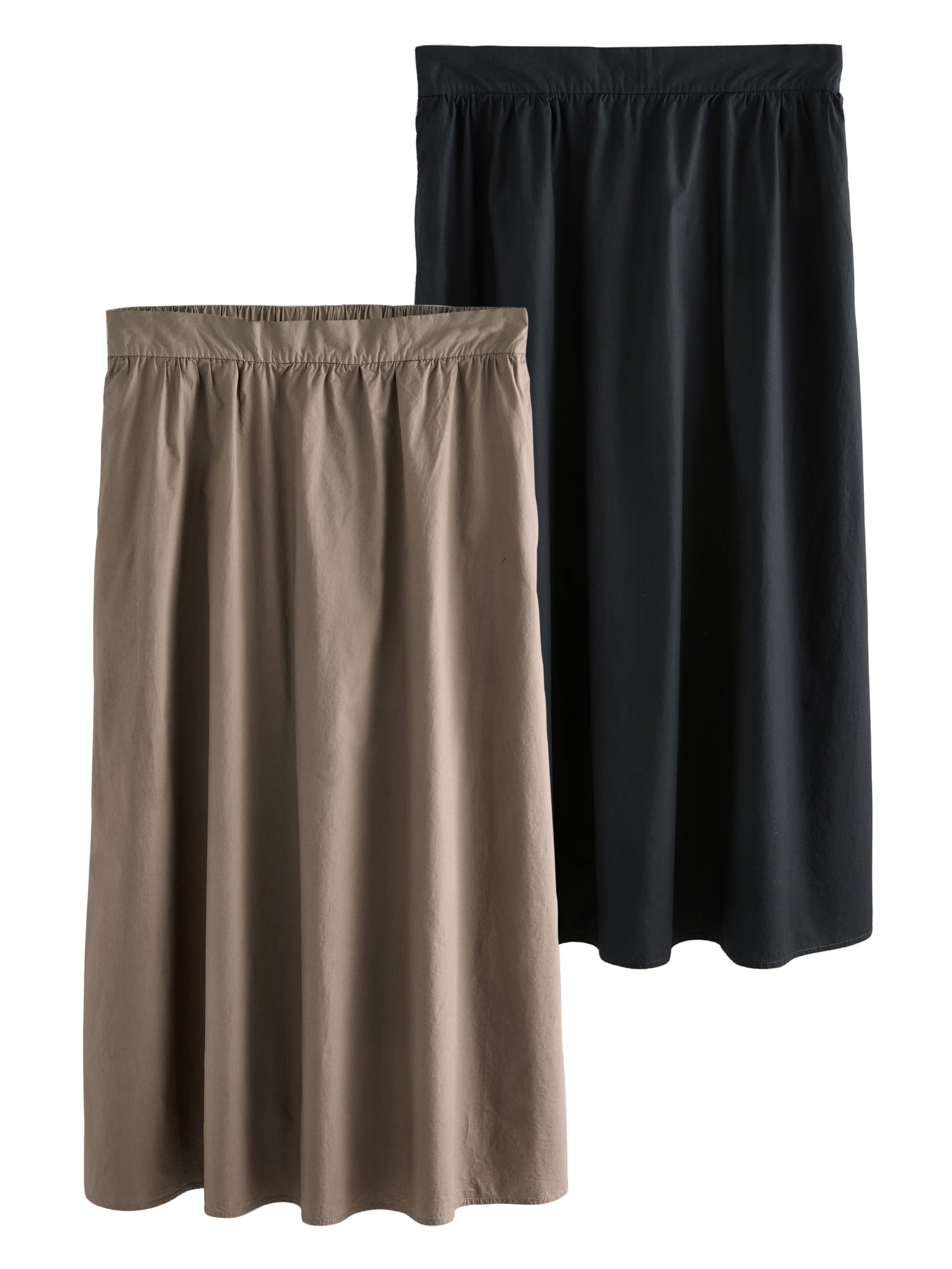Next The Set confezione da 2 gonne midi a ruota donna popeline