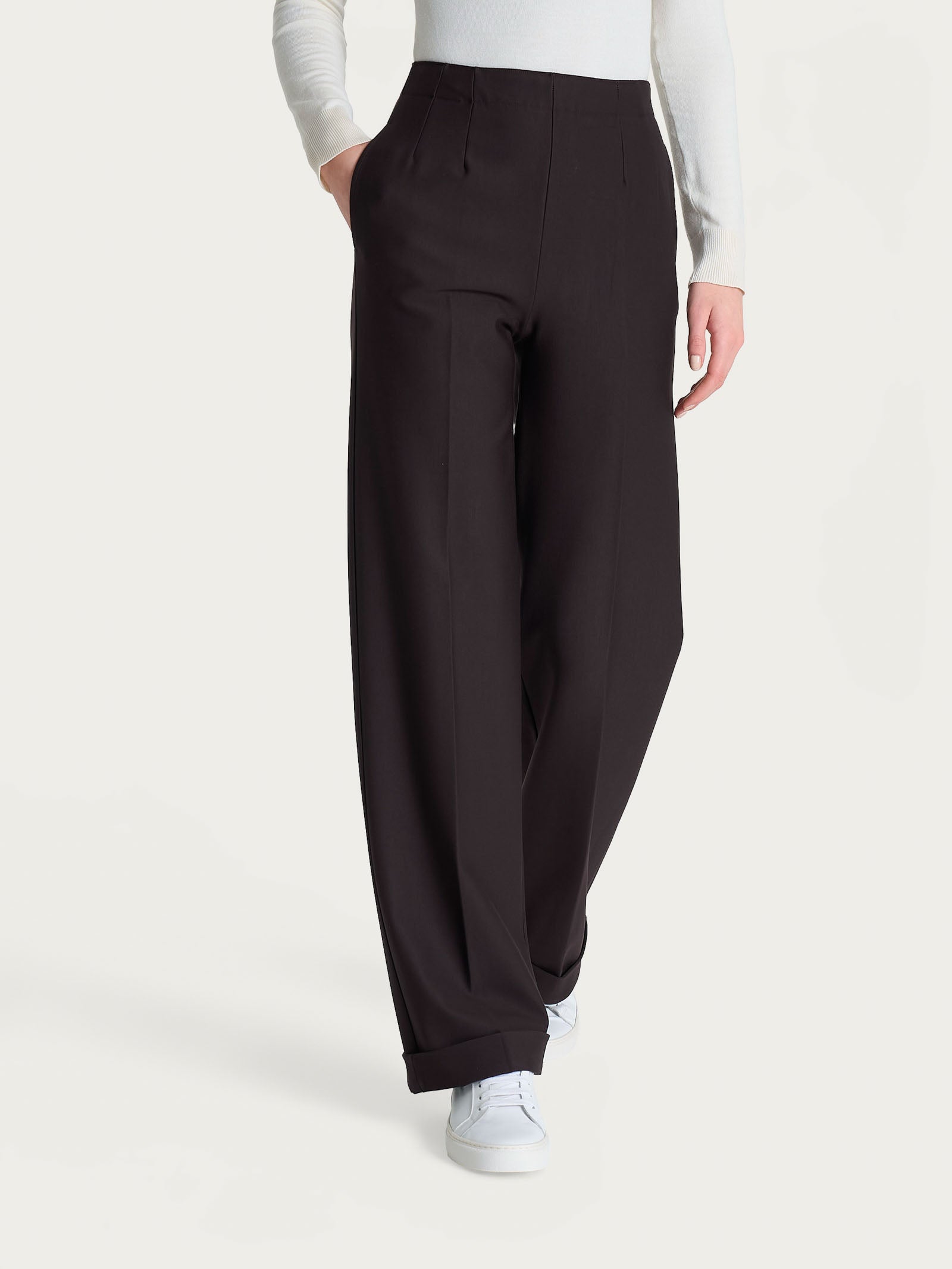 Ragno Compact pantalone ampio Chocolate Torte tasche