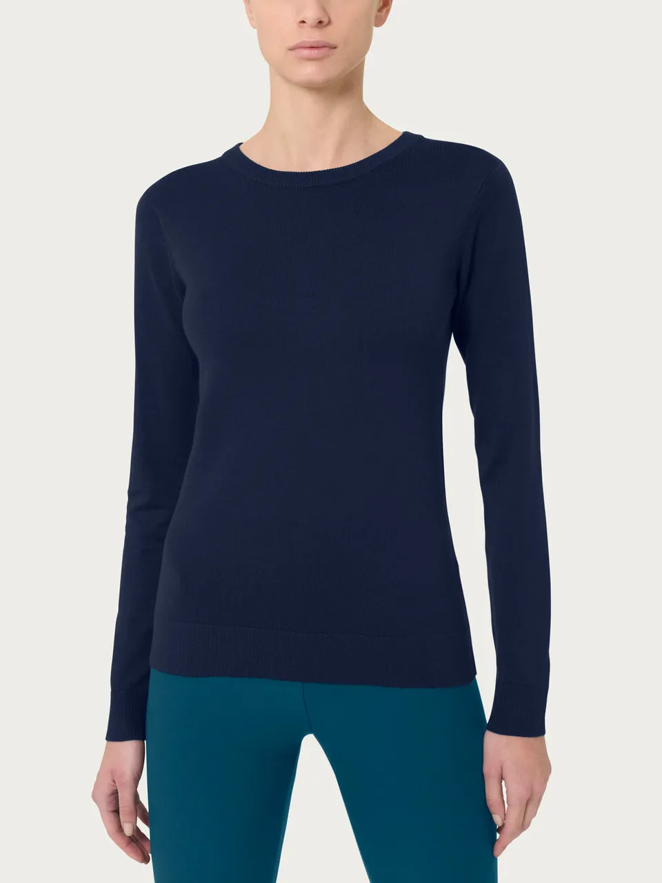 Ragno Four Seasons Maglia Girocollo Bleu manica lunga