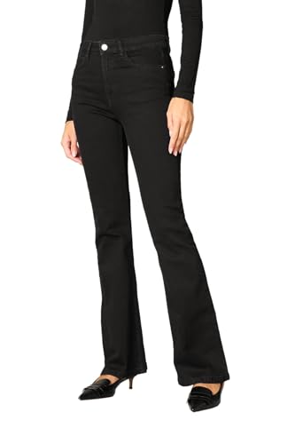 Goldenpoint Jeans Flare Long Donna Vita Media