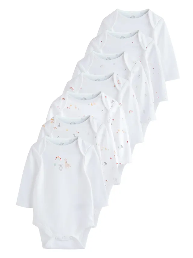 Next Body Neonato Manica Lunga 68-74 Cotone 7 Pezzi