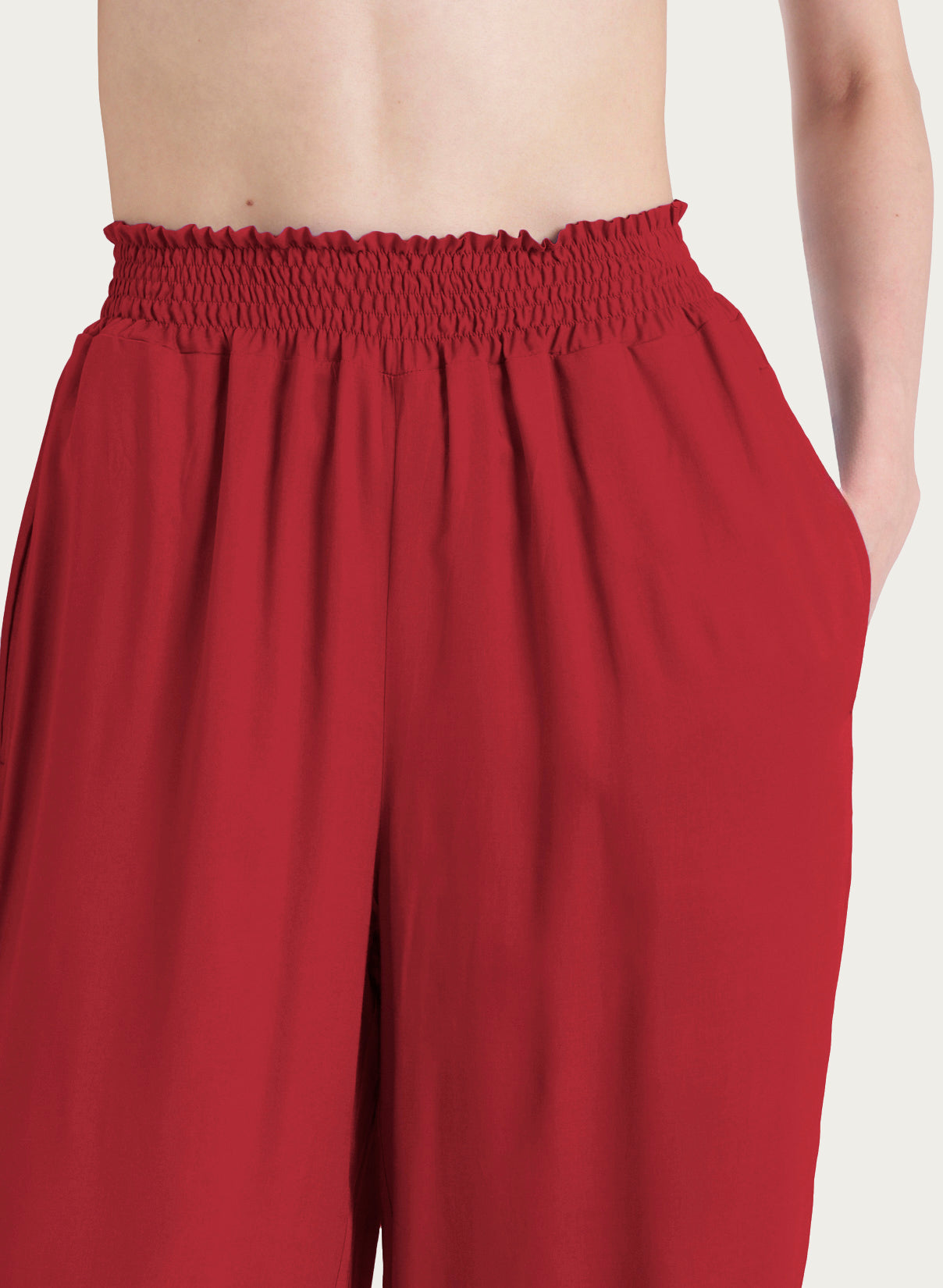Ragno Ecoseta Pantalone Ampio Wide Leg viscosa Brandy Snifter