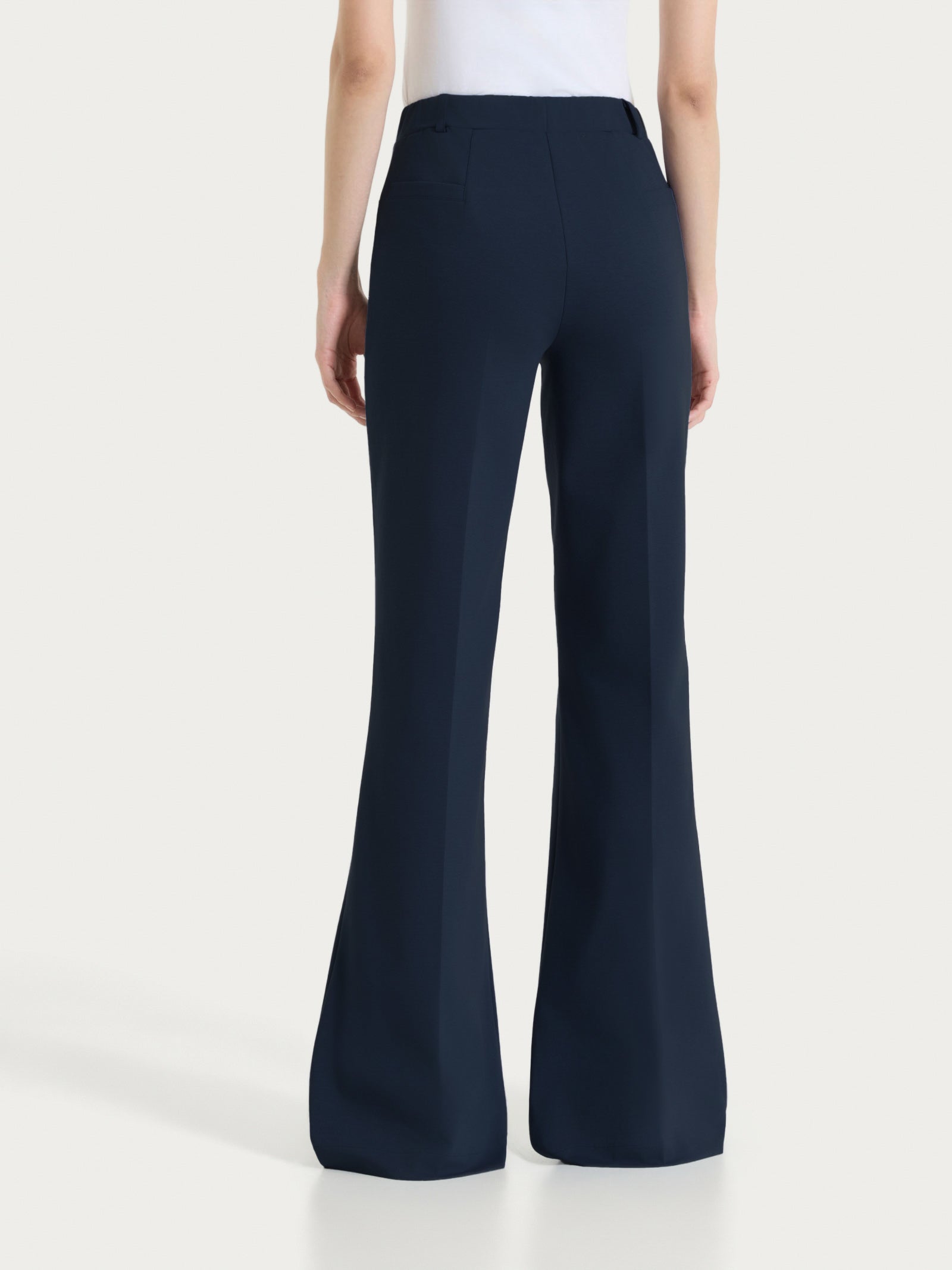 Ragno Compact Light pantalone flare Bleu elastico