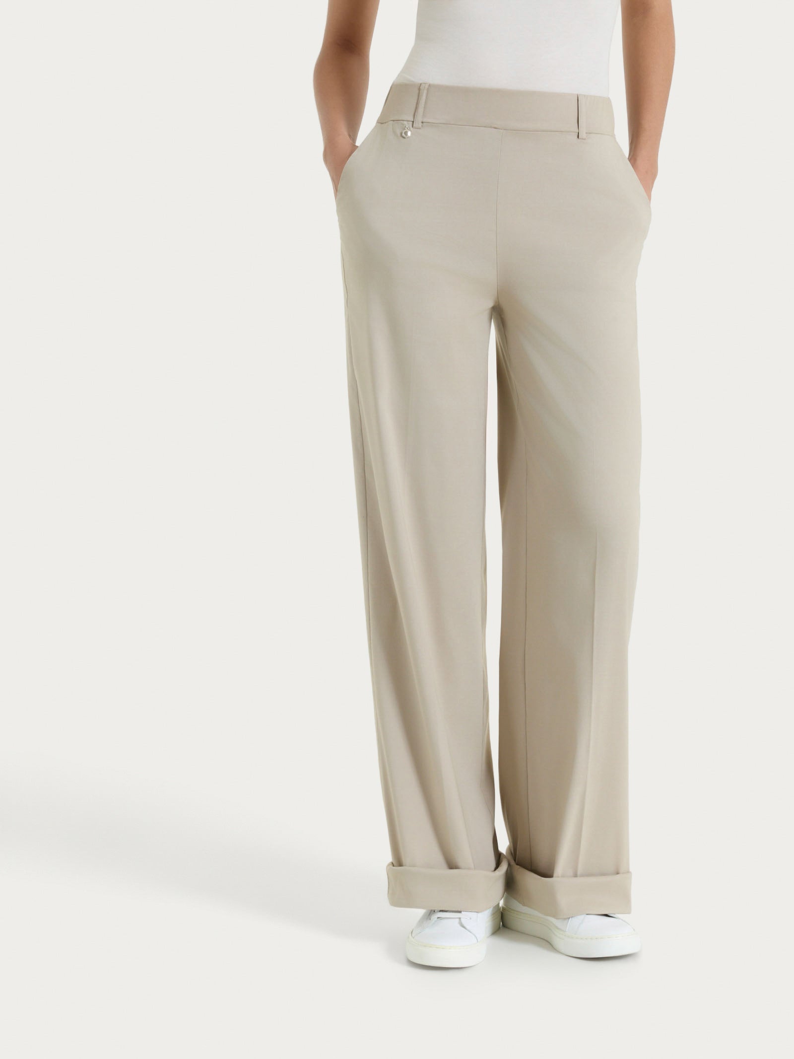 Ragno Super Fresh Pantalone ampio pantalone donna crockery cotone