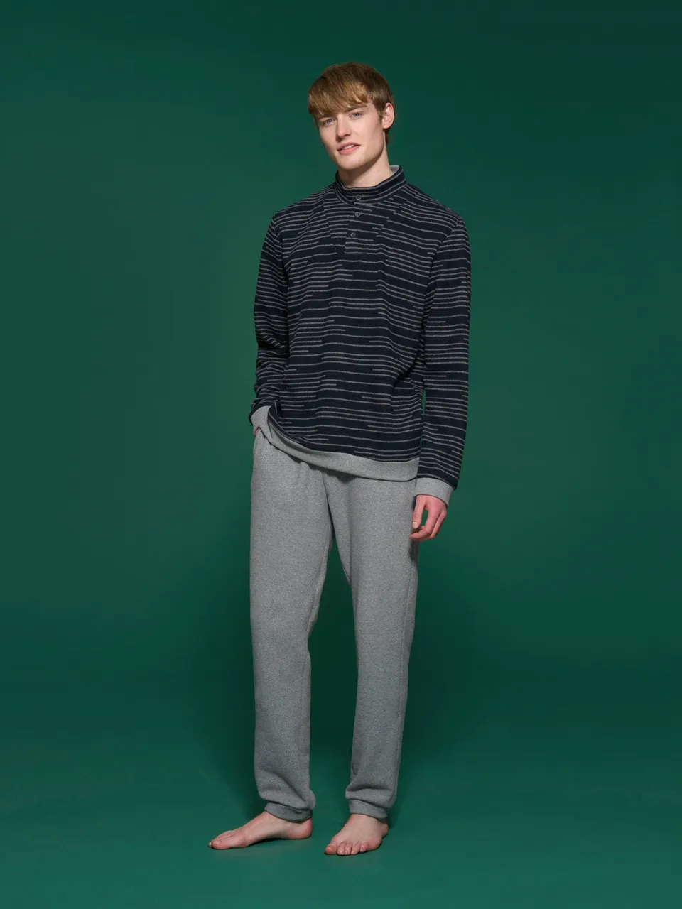 Ragno Jersey Cotone Pigiama Serafino Cotton Eco Pile uomo Fucile