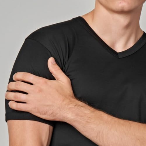 Lady C t-shirt intima uomo filo di Scozia scollo V 3 pezzi