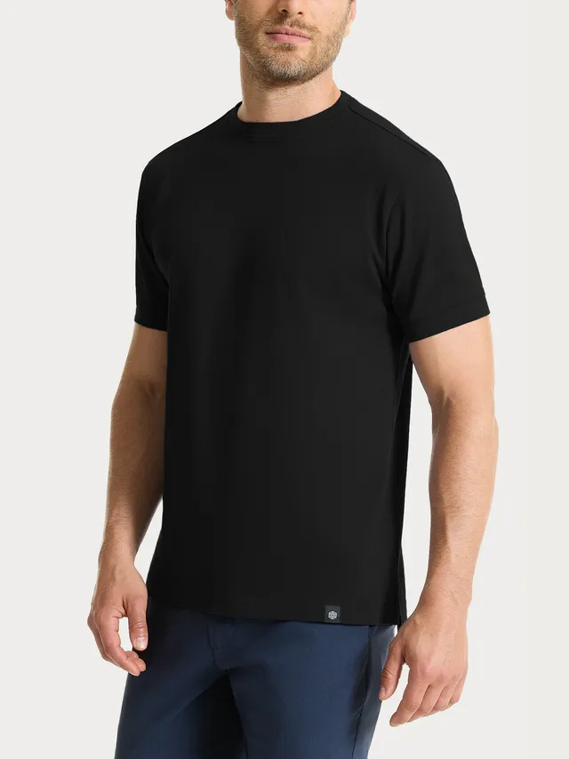 Ragno Eco Cotton maglietta girocollo nera cotone