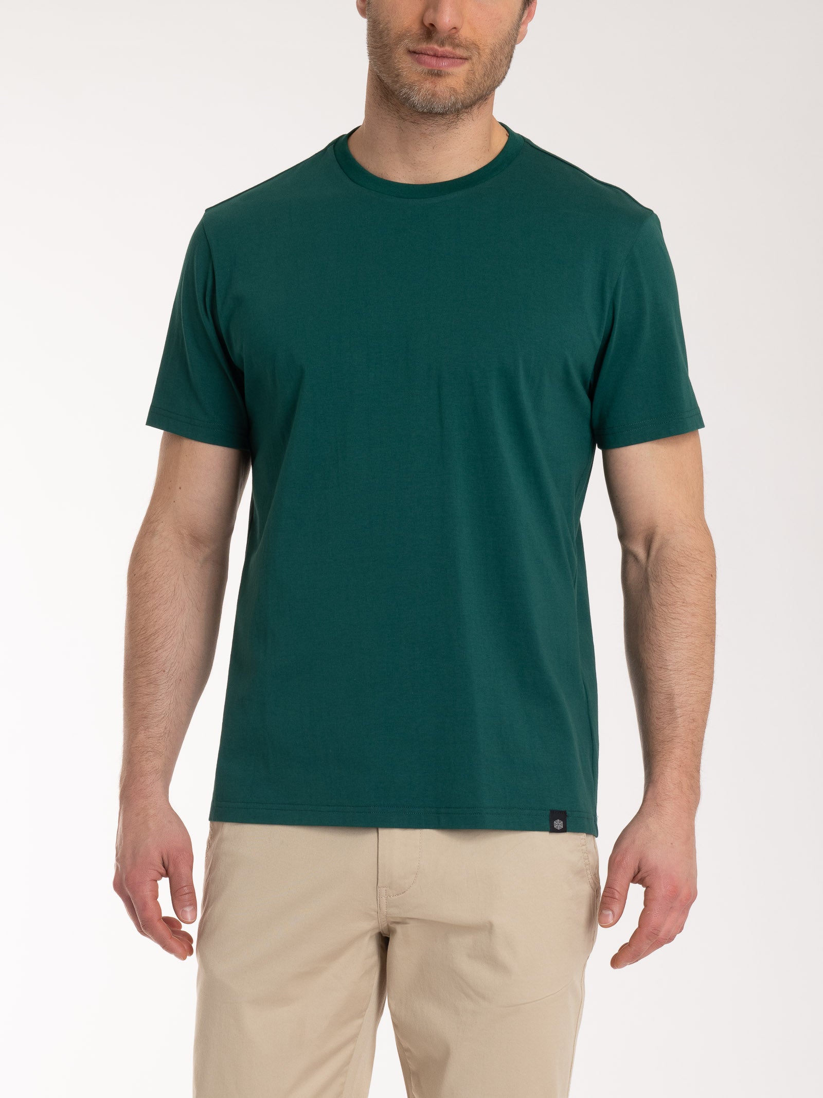 Ragno Jersey Cotone t-shirt girocollo verde uomo