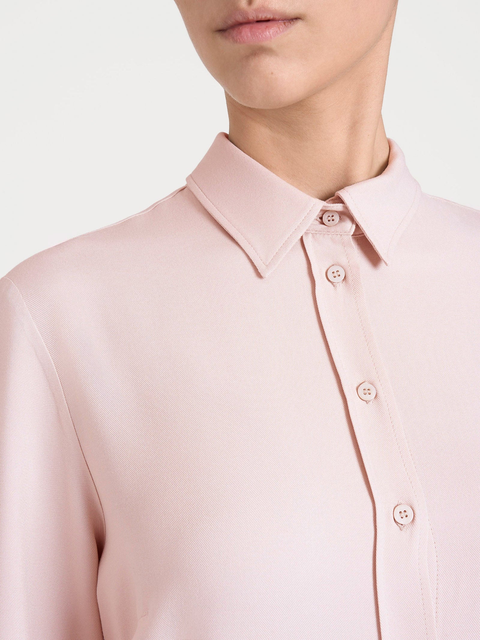 Ragno Winter EcoSeta camicia Cameo Rose manica lunga