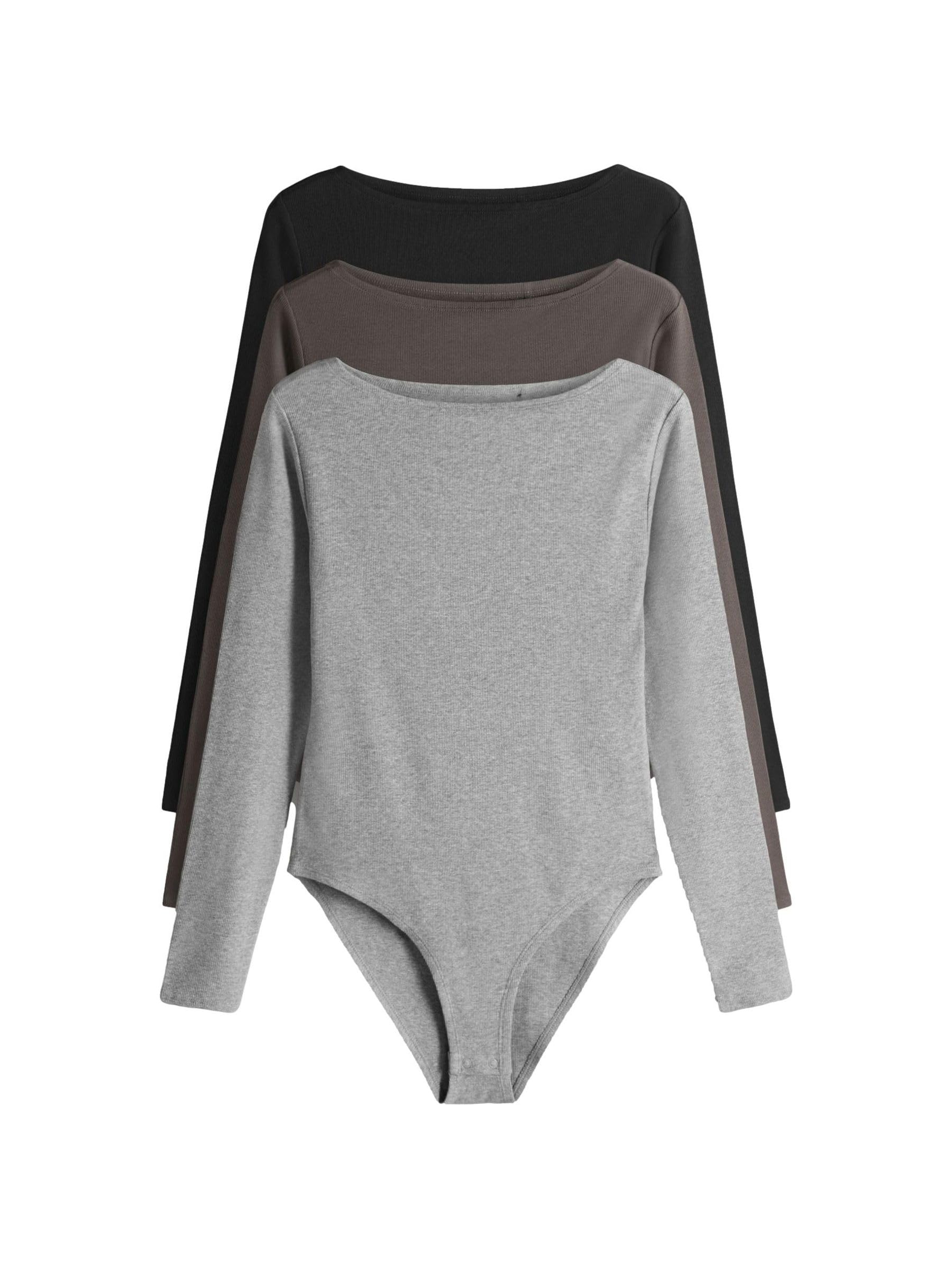 The Set body a coste scollo a barca donna 3 pezzi morbidi