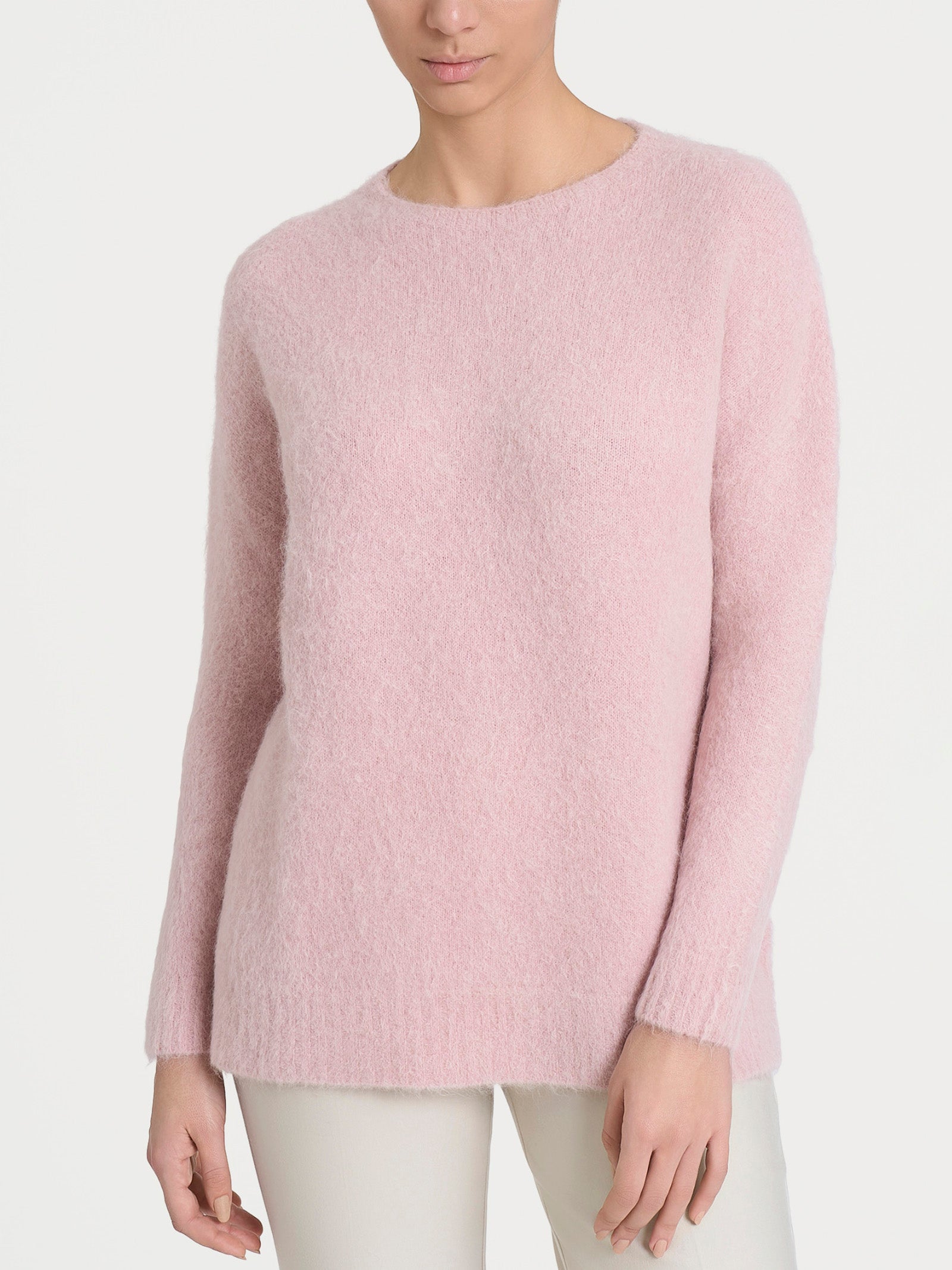 Ragno SL Maglia Girocollo Misto Alpaca Cameo Rose pullover