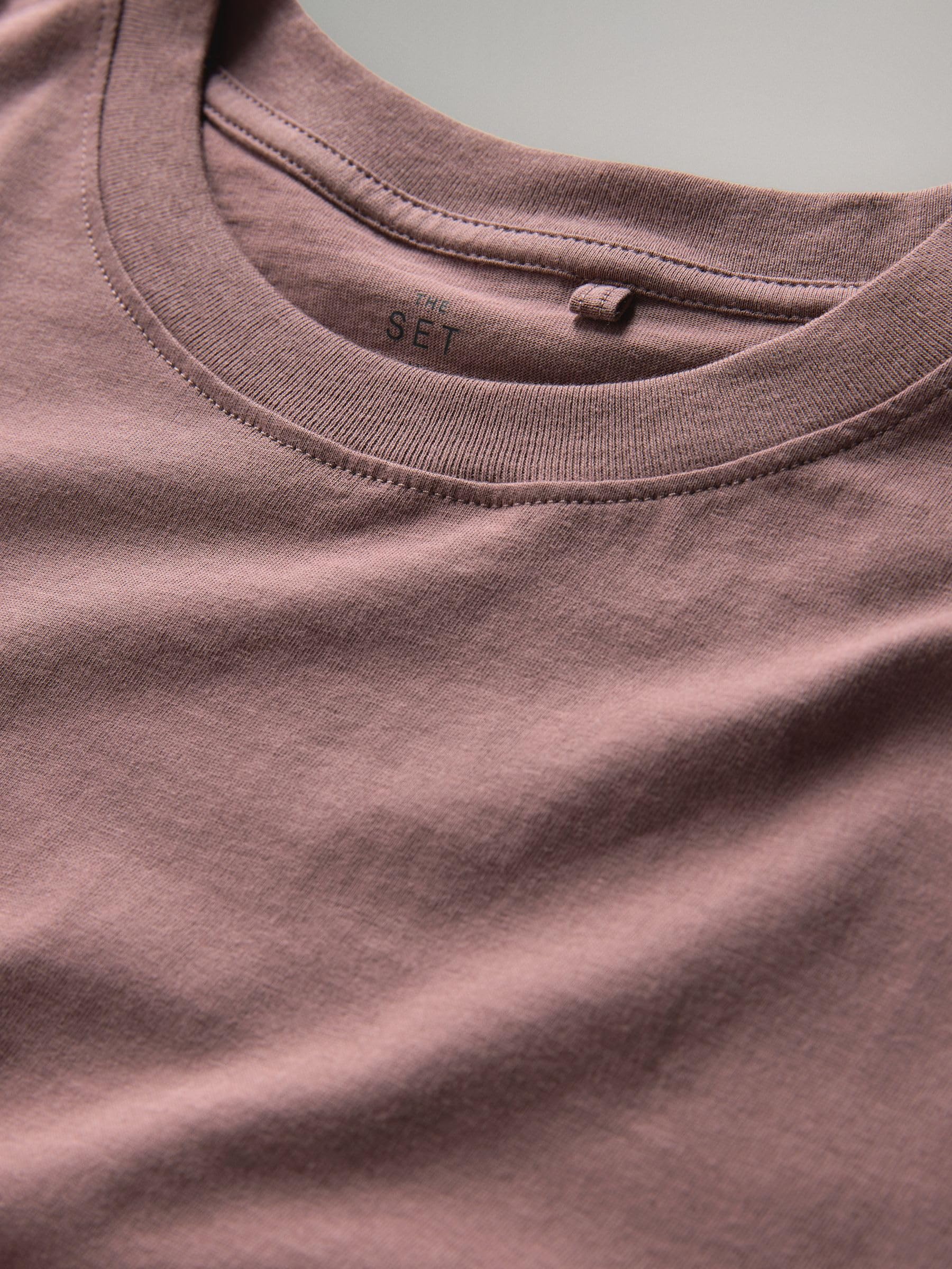 Next The Set T-Shirt Donna Manica Lunga Confezione da 5 Comoda