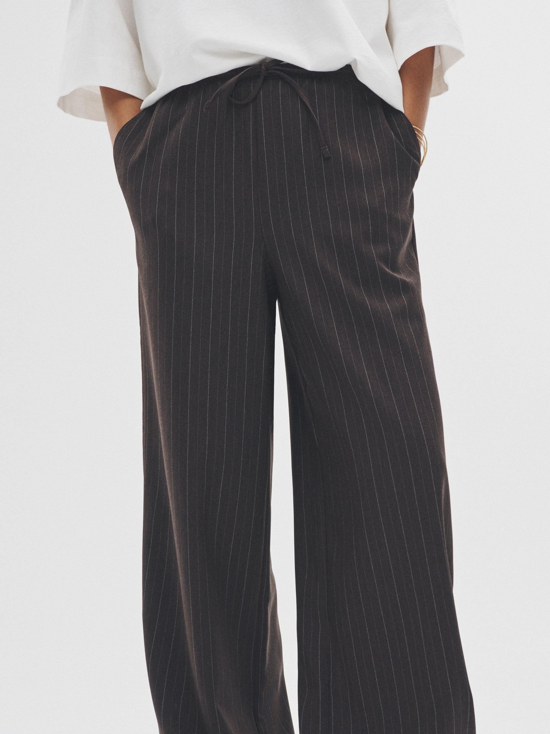 Next The Set pantaloni larghi a righe 2 pezzi
