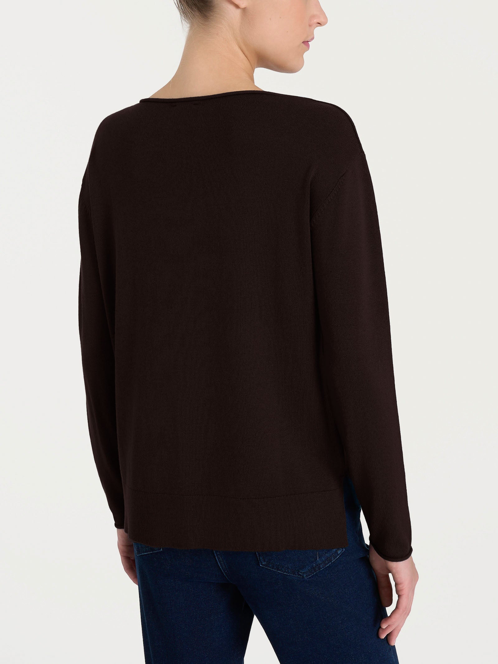 Ragno Four Seasons maglia barchetta Chocolate Torte viscosa