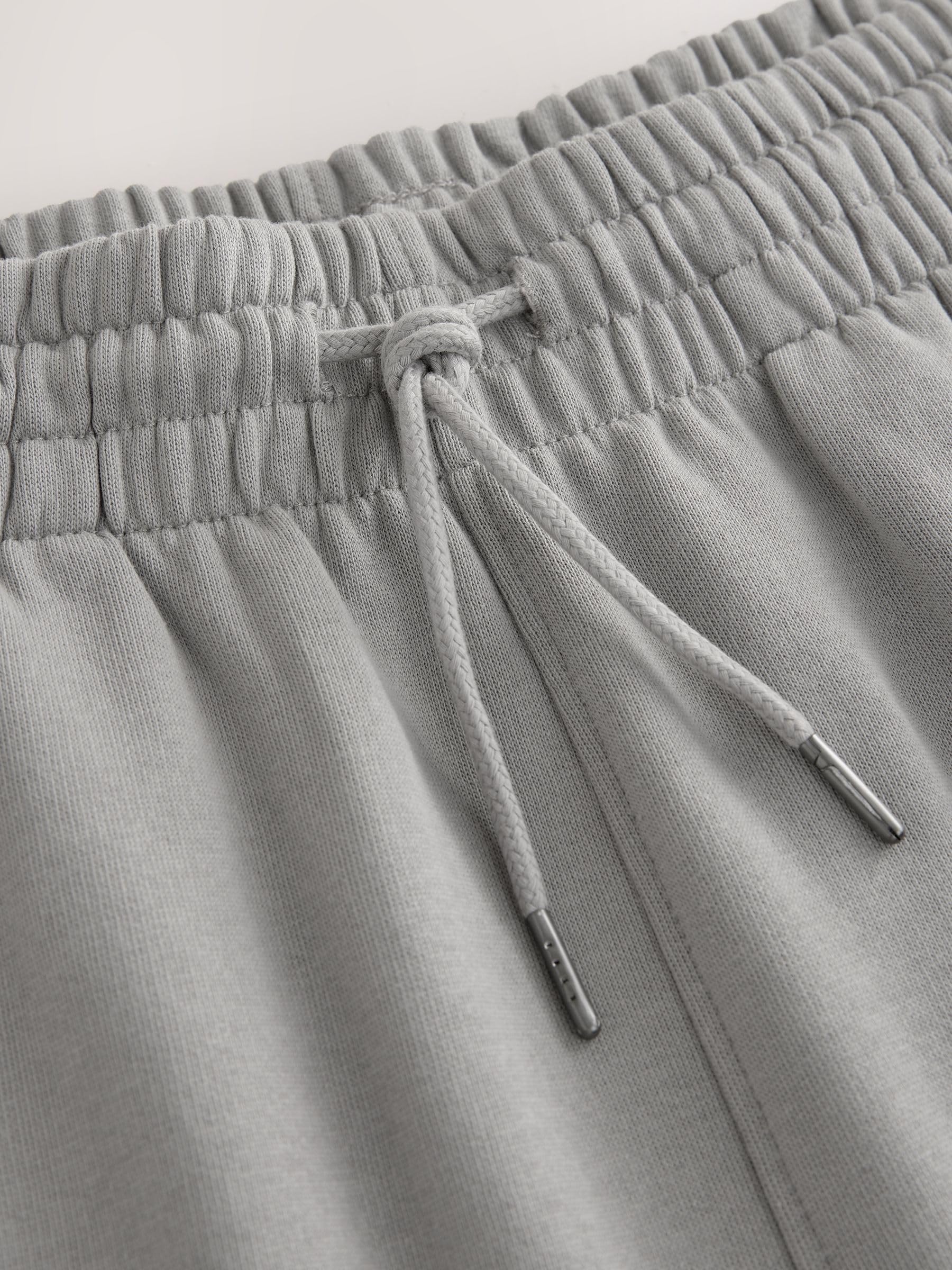 Next Pantaloni Jogging Uomo Felpa Pale Grey Elastico Caviglia
