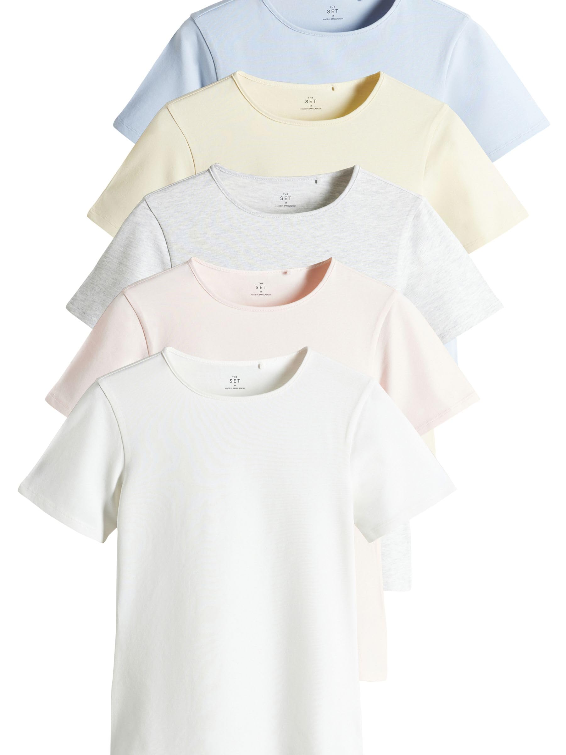 Geo Next The Set maglietta girocollo cotone donna 5 pezzi