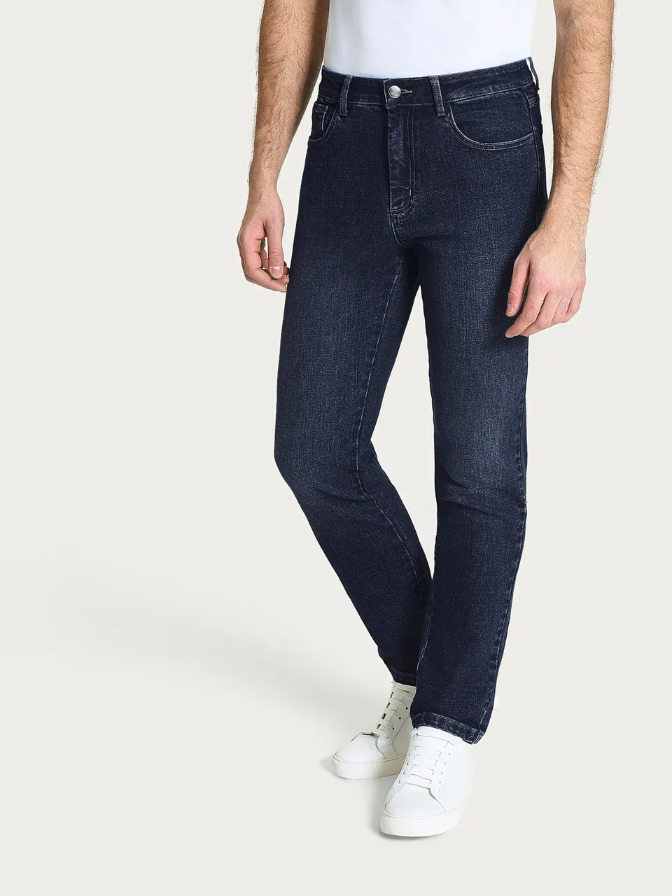 Ragno Super Denim Jeans 5 Tasche Uomo Indigo cotone elasticizzato