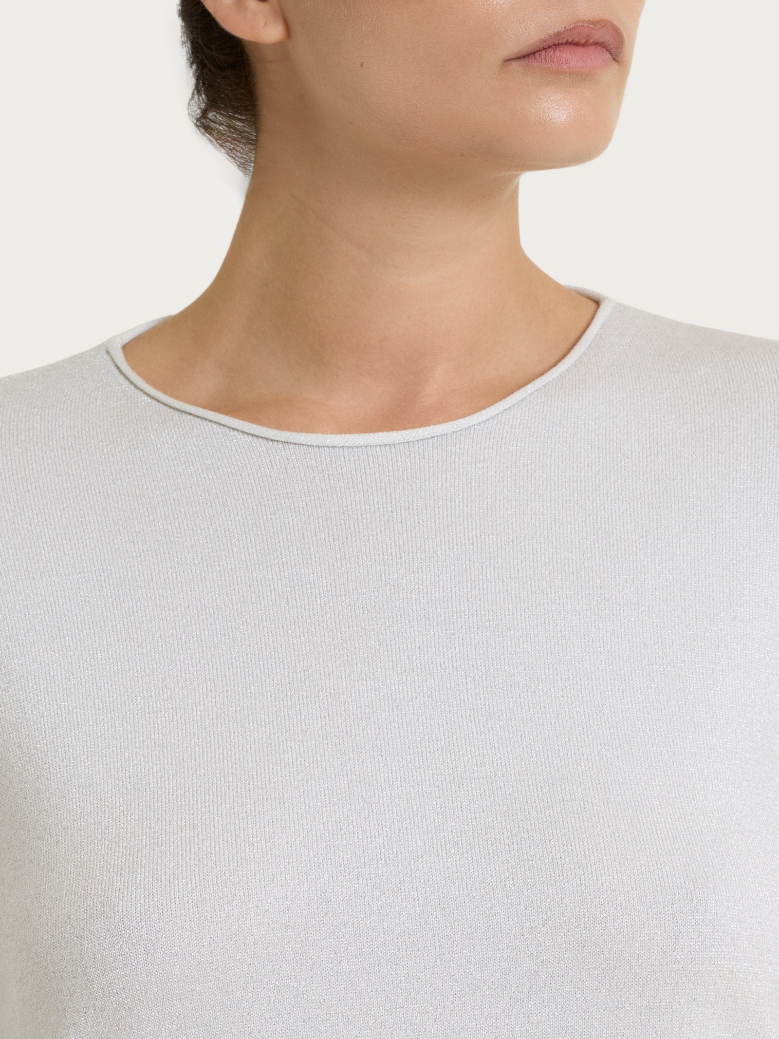 Ragno Four Seasons Girocollo maglia donna Fant.Avorio lurex