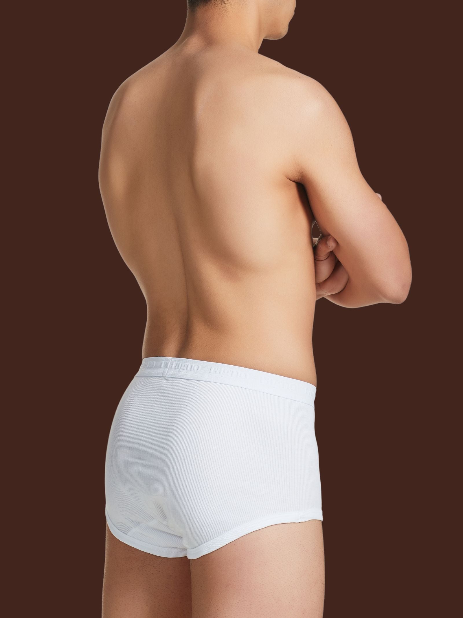 Ragno 100 Cotone Slip Alto Costina Cotone Bianco Uomo