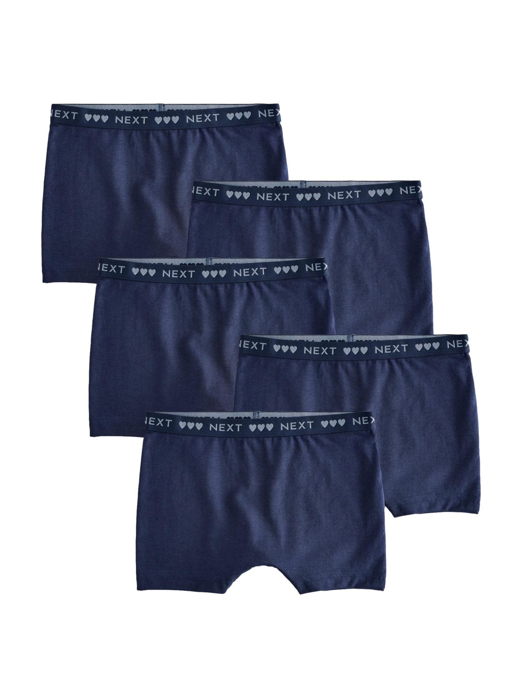 Next ragazza slip boxer cotone 5 pezzi vita alta
