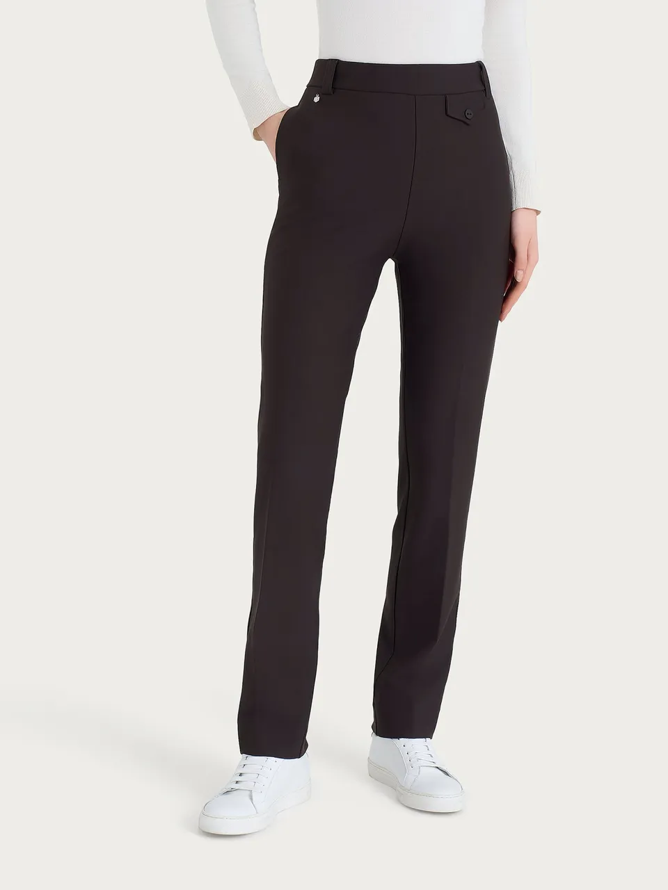 Ragno Compact Pantalone Dritto Taschino elasticizzato Chocolate Torte