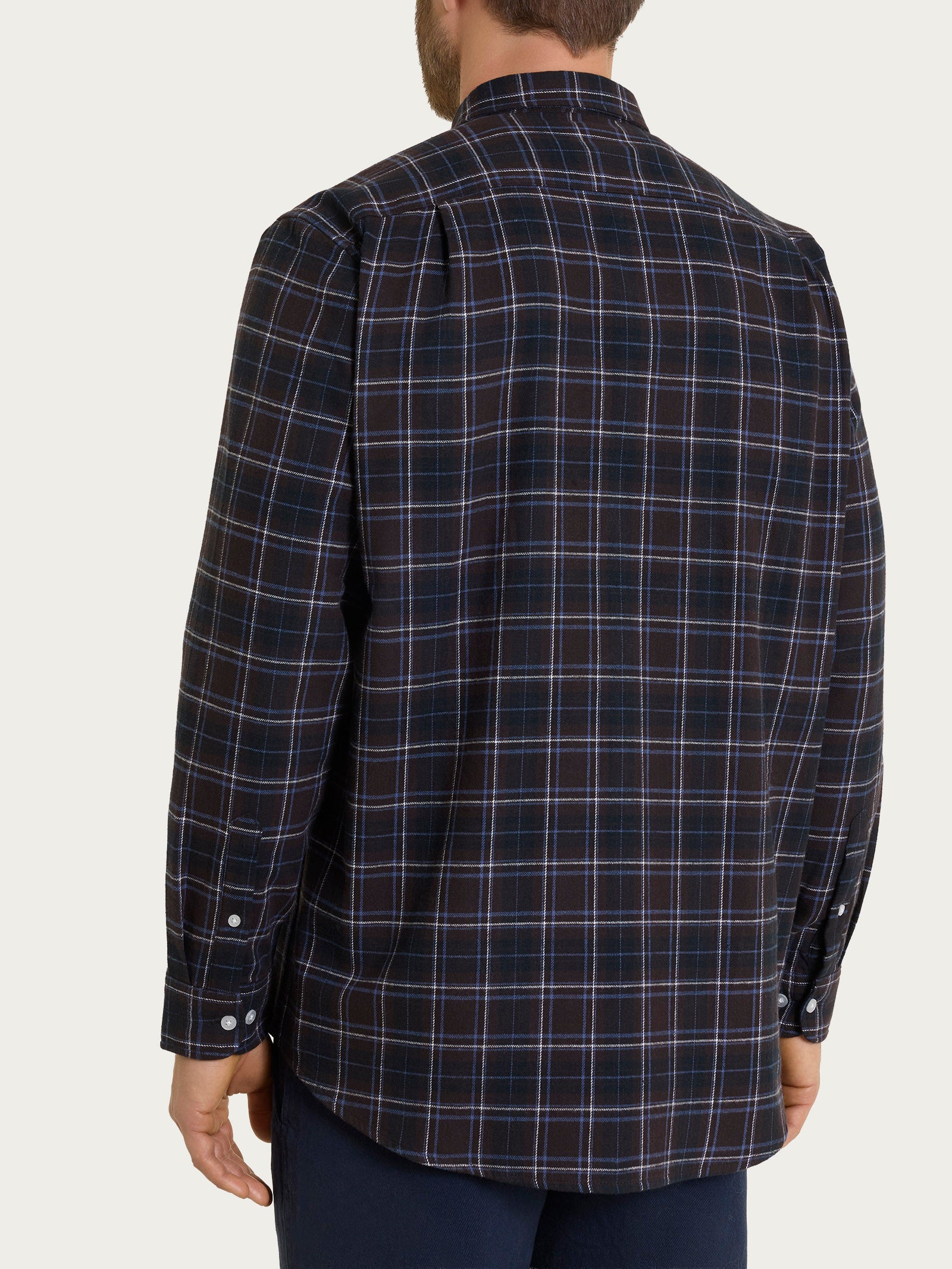 Ragno Cotton Flannel camicia tartan chocolate flanella