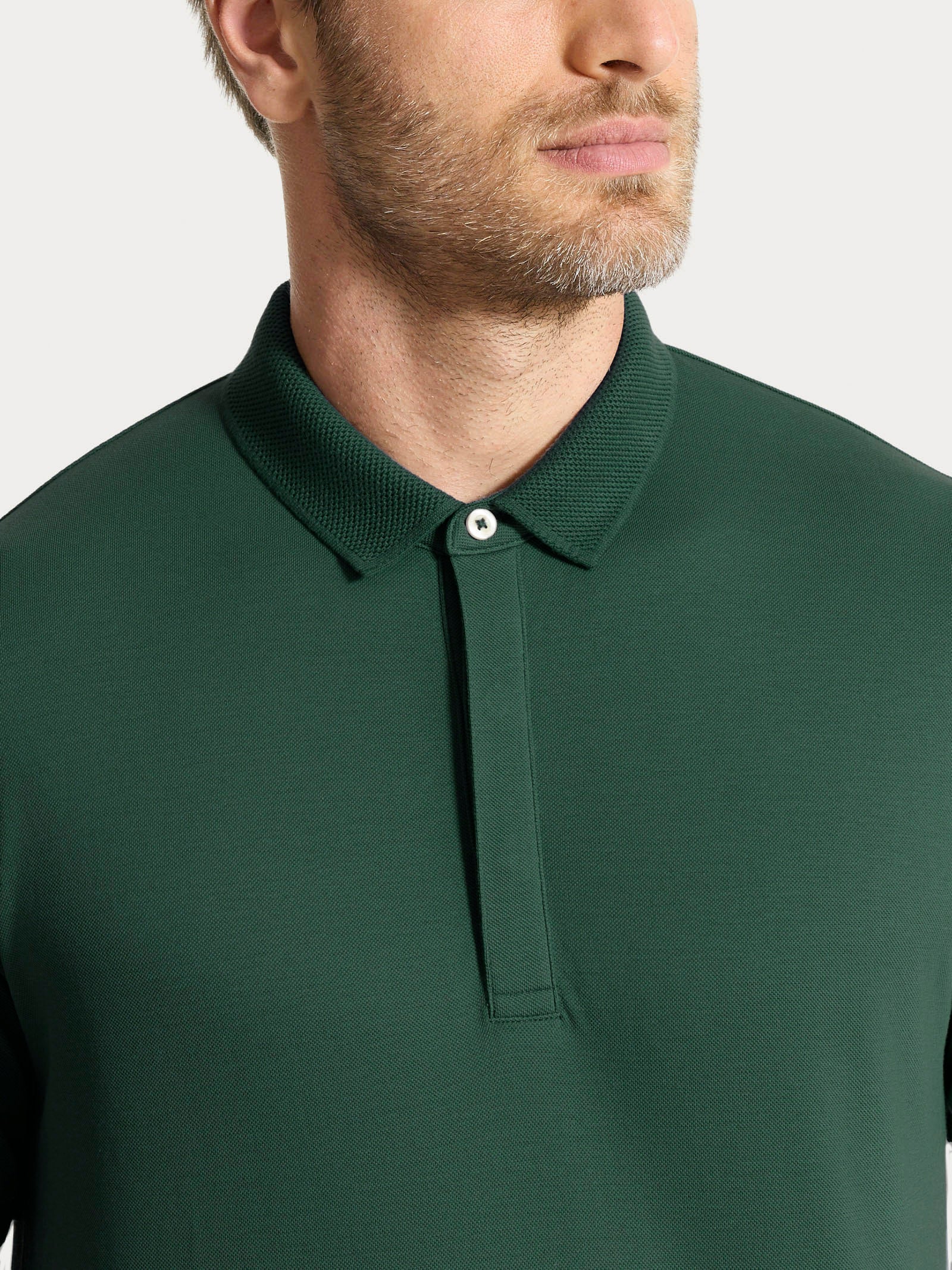 Ragno Puro Cotone Polo Manica Corta Pineneedle Verde Cotone