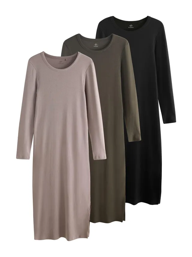 Next The Set Vestito Midi Costina Donna Confezione 3 Pezzi