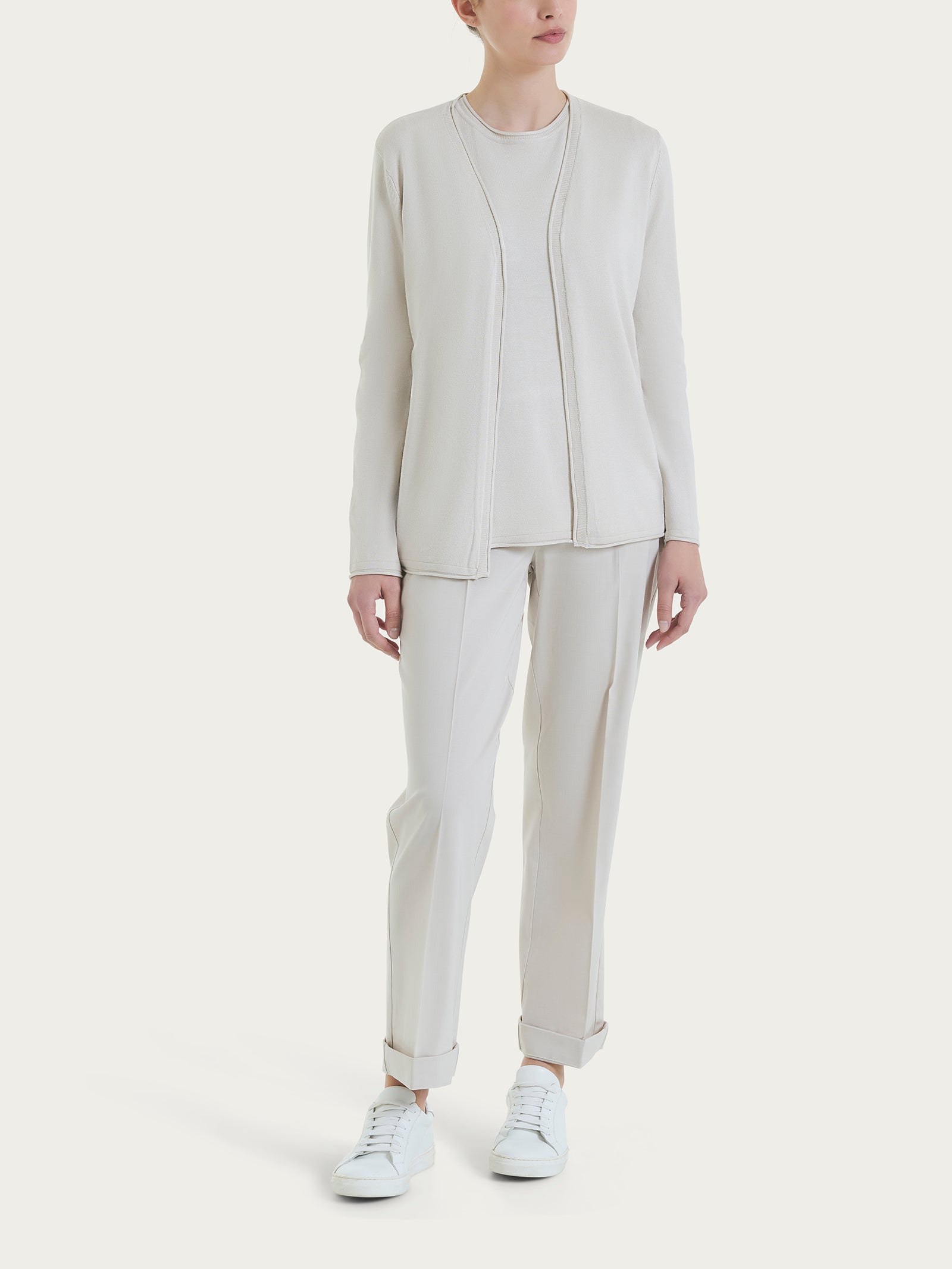 Ragno Summertime Cardigan Aperto cardigan Champignon leggero