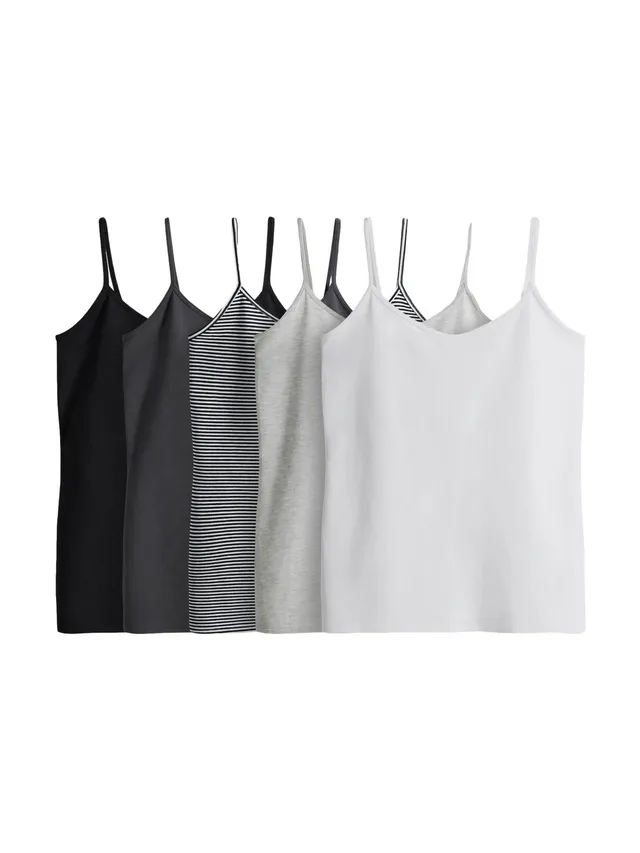 Next The Set Canottiera Donna Multipack Cotone Bianco