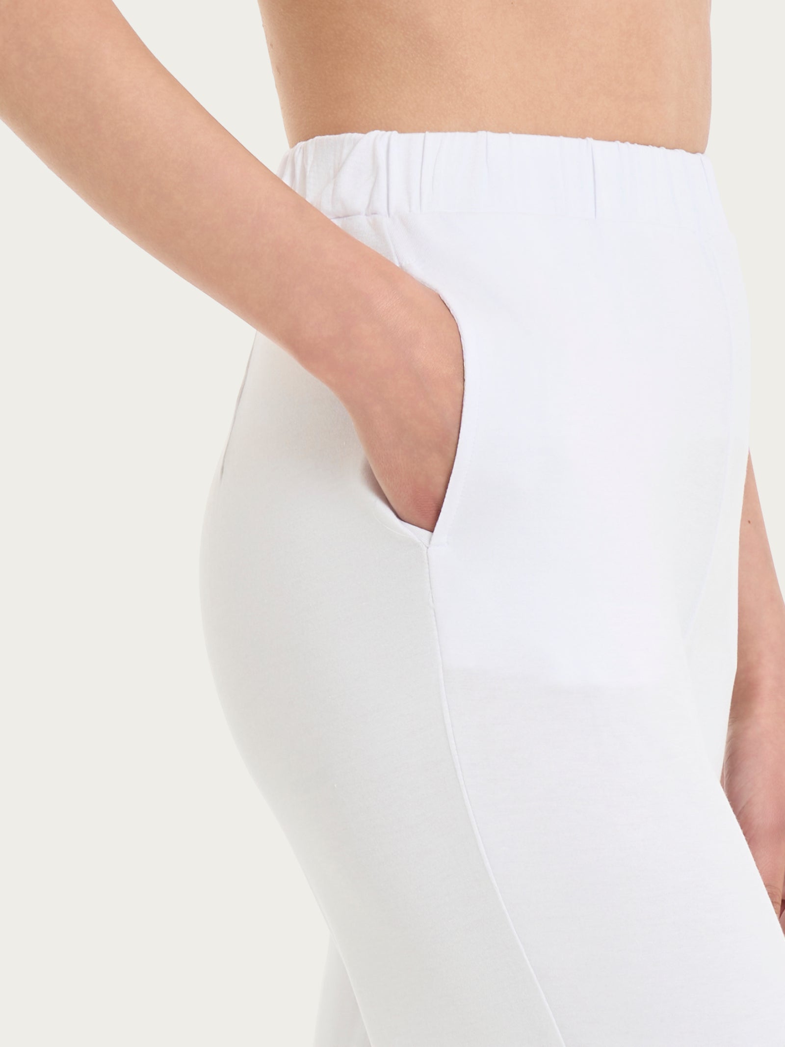 Ragno Viscosa Summer pantalone ampio bianco viscosa