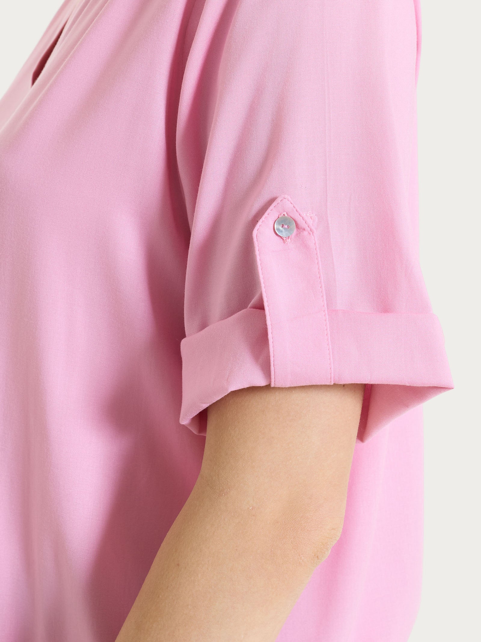 Ragno Gem Blusa Scollo V Voile Stretch Cashmere Rose