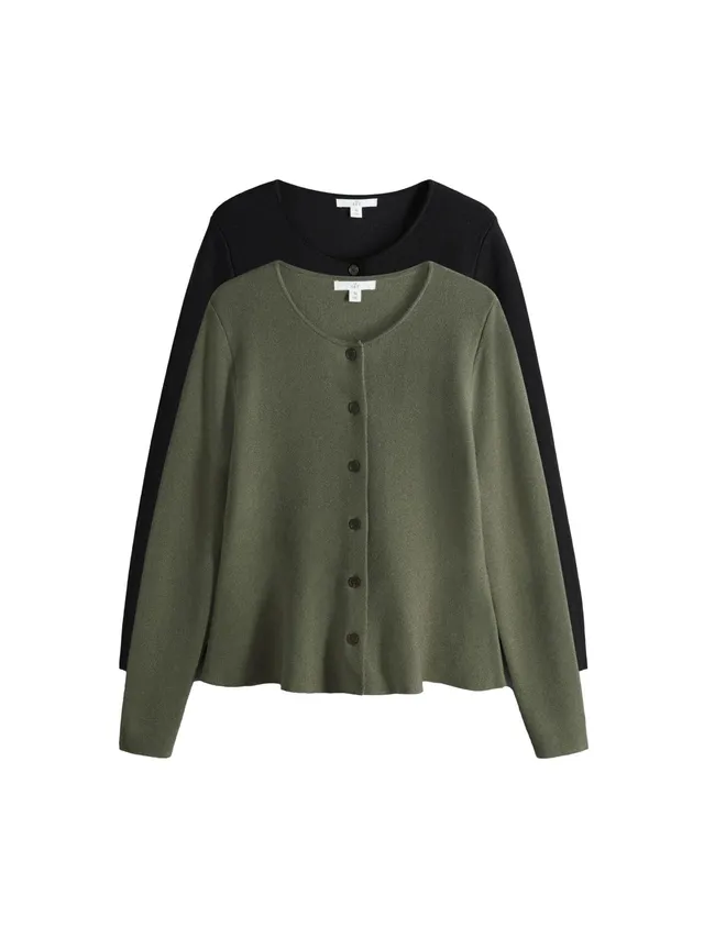 Geo Next The Set Cardigan lungo donna 2 pezzi bottoni taglia XS