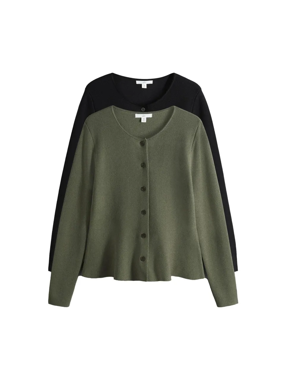 Geo Next The Set Cardigan lungo donna 2 pezzi bottoni taglia XS