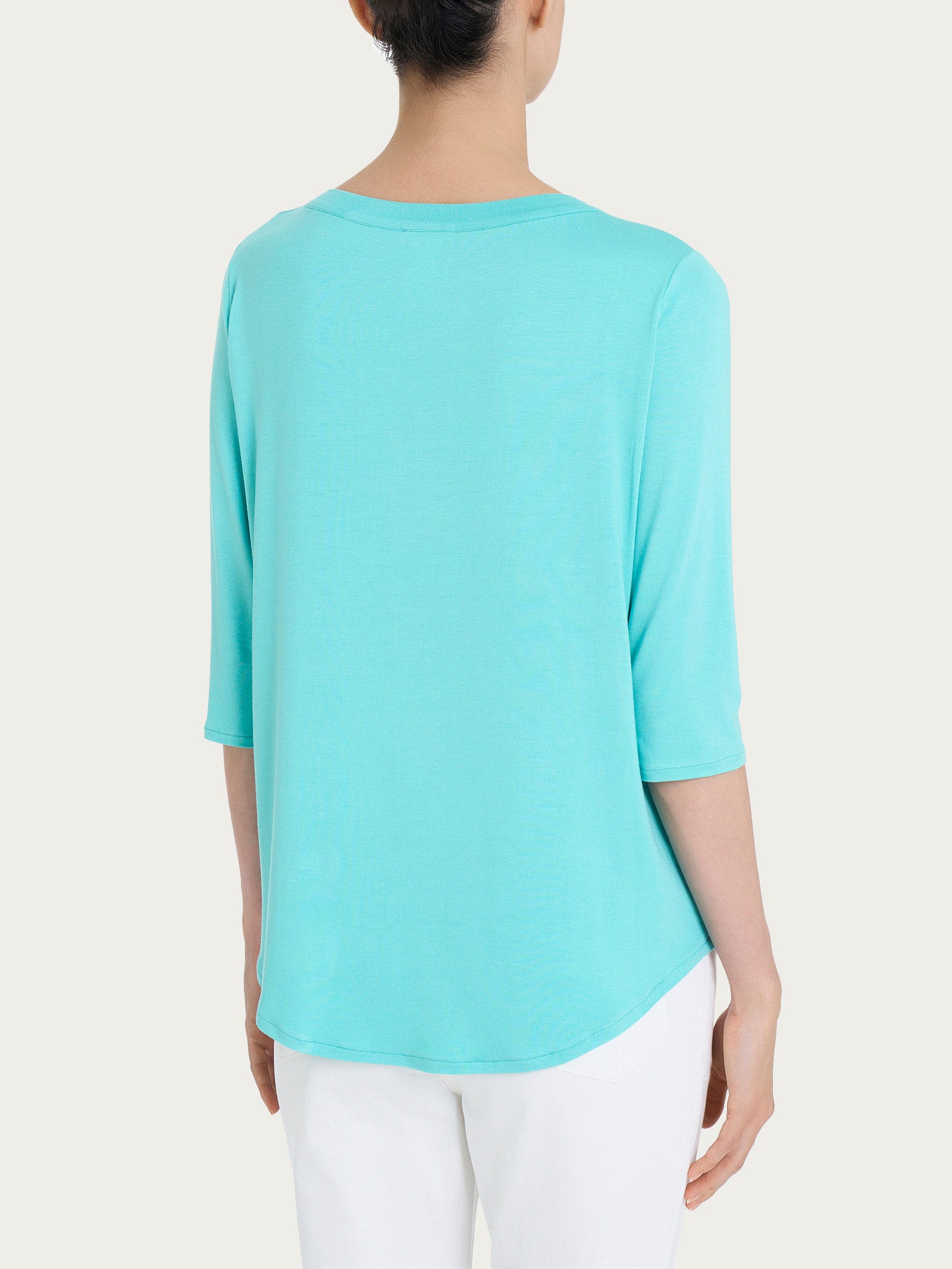 Ragno Viscosa Summer maglietta girocollo pool blue fresca
