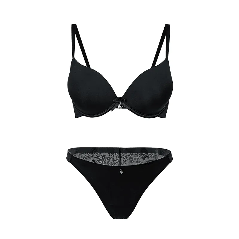 Maria Grazia Severi Seamless Microfiber & Leopard completino nero microfibra