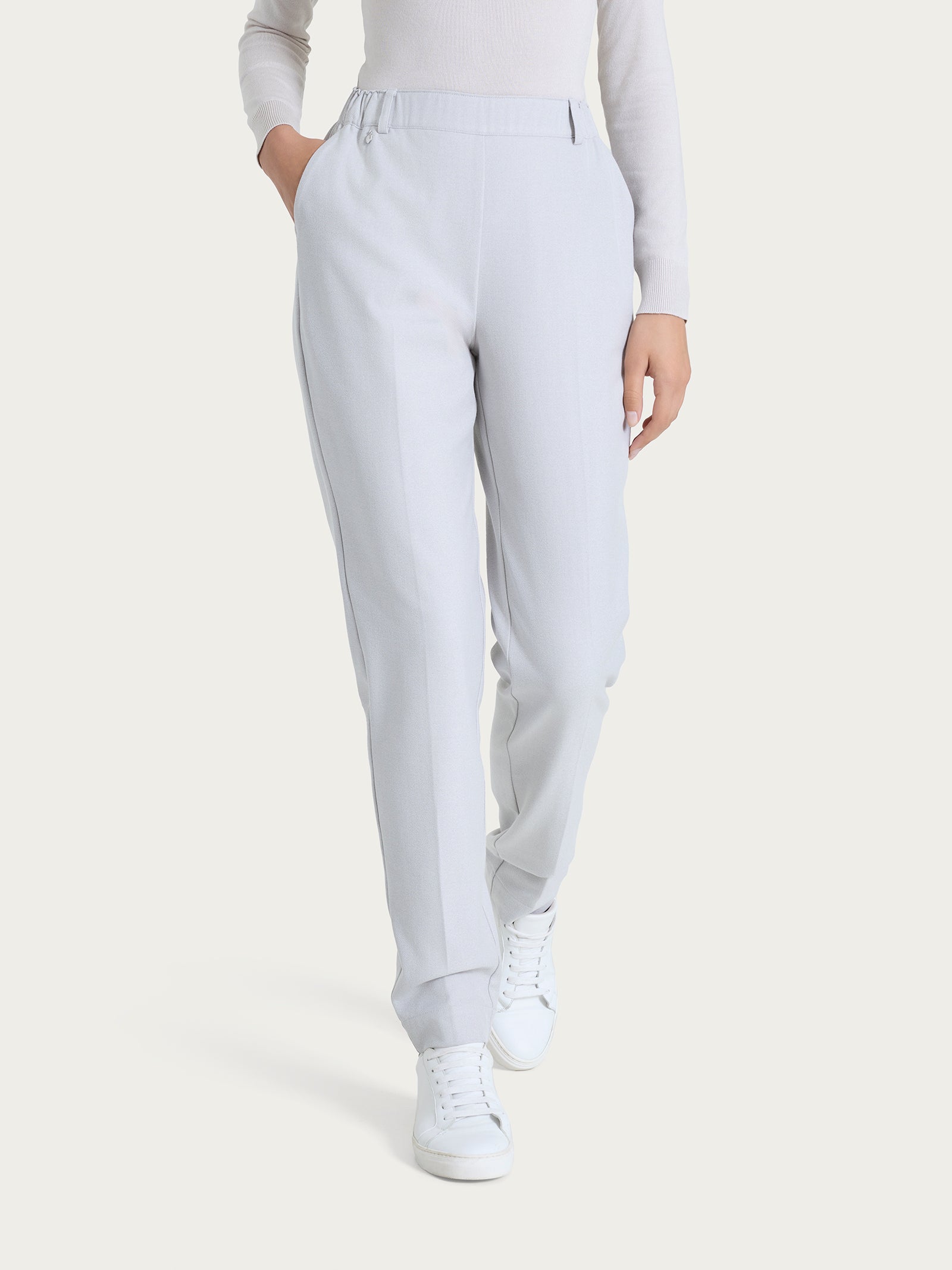 Ragno Compact Pantalone Chino Slim Ghiaia Mel.