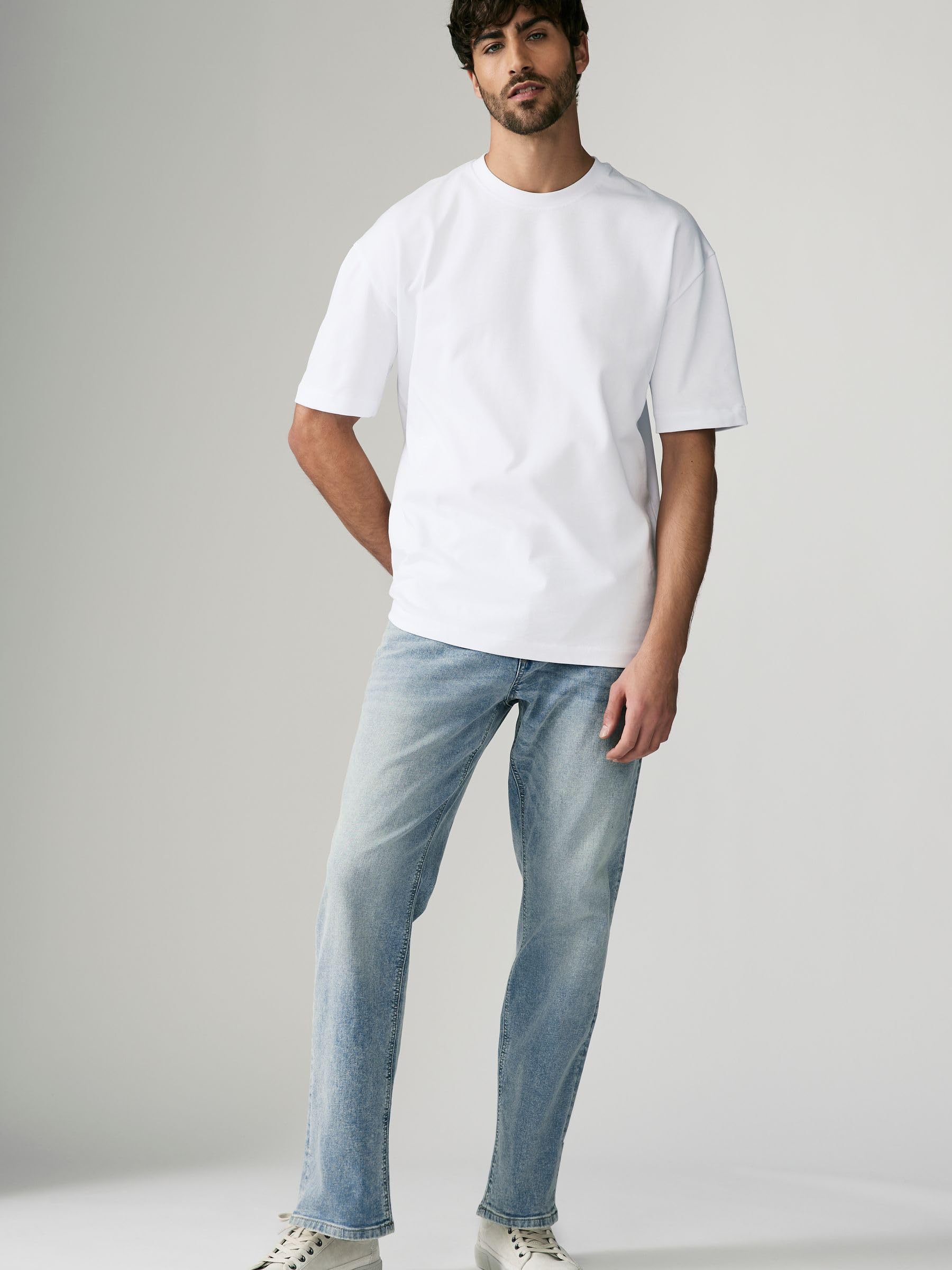 Next Classico Jeans Uomo Annata Blu 28/31 Cotone