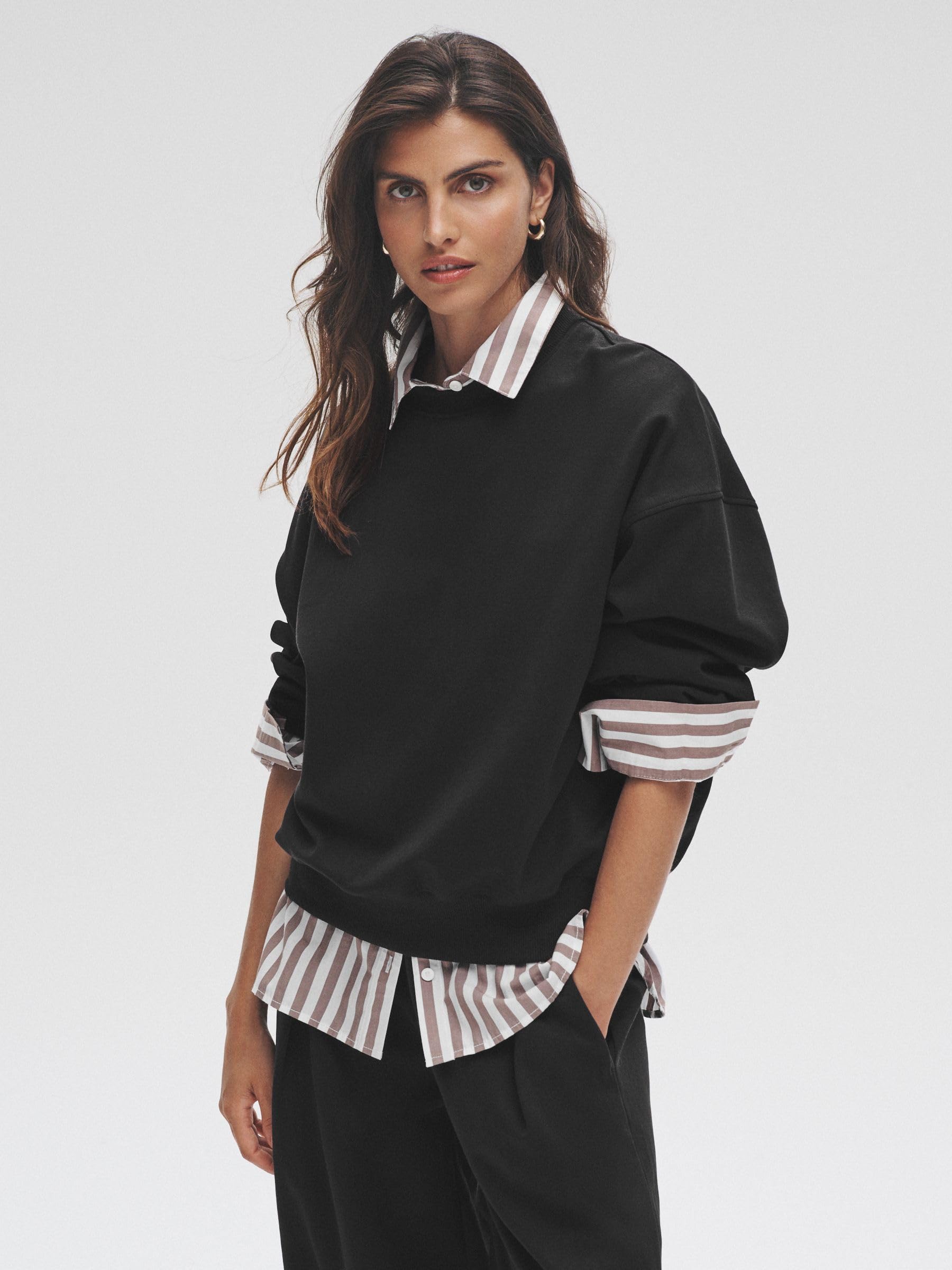 Geo Next The Set felpa donna girocollo 2 pezzi felpa pesante