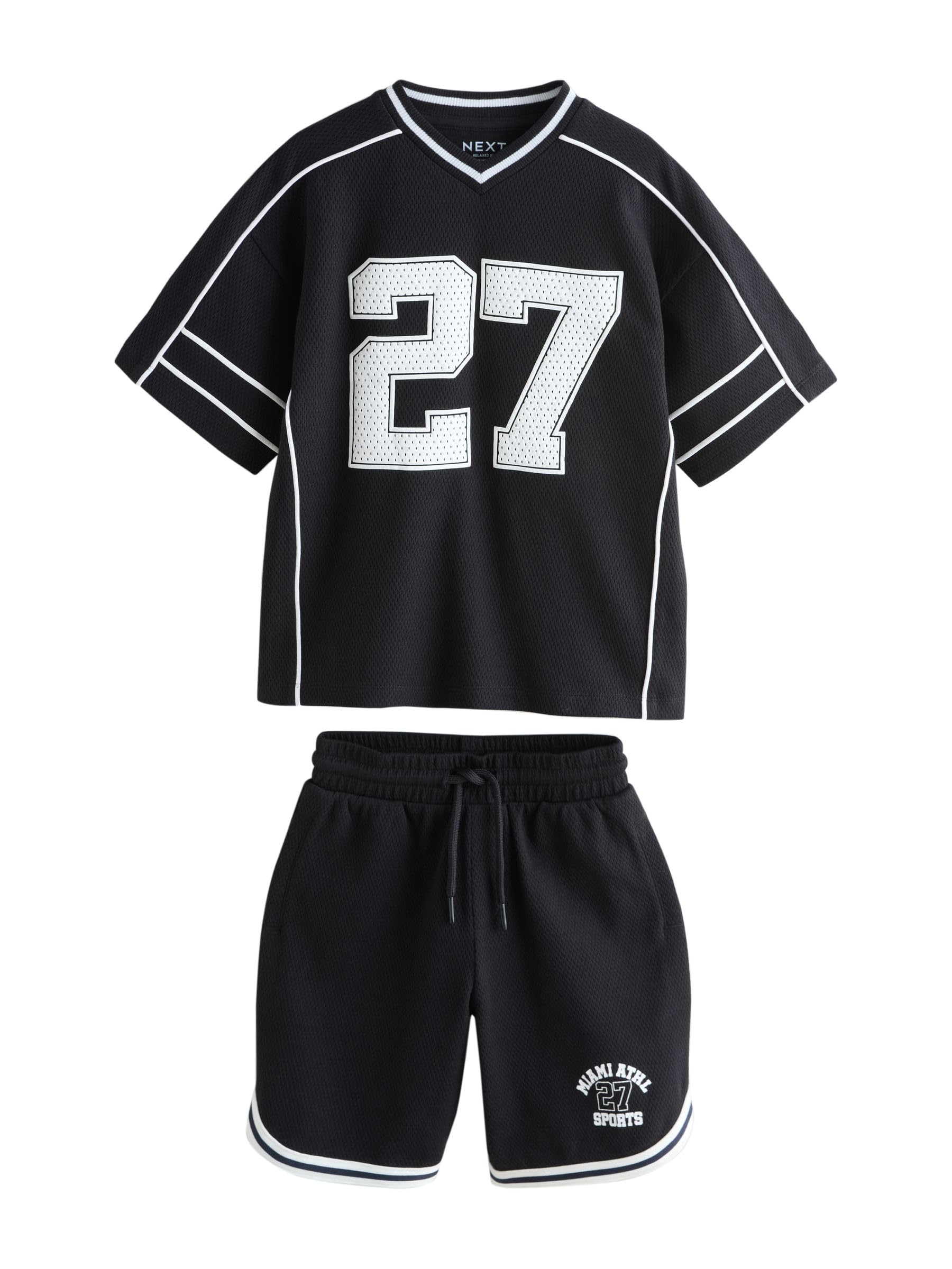 Next completo bambino t-shirt shorts varsity uso quotidiano