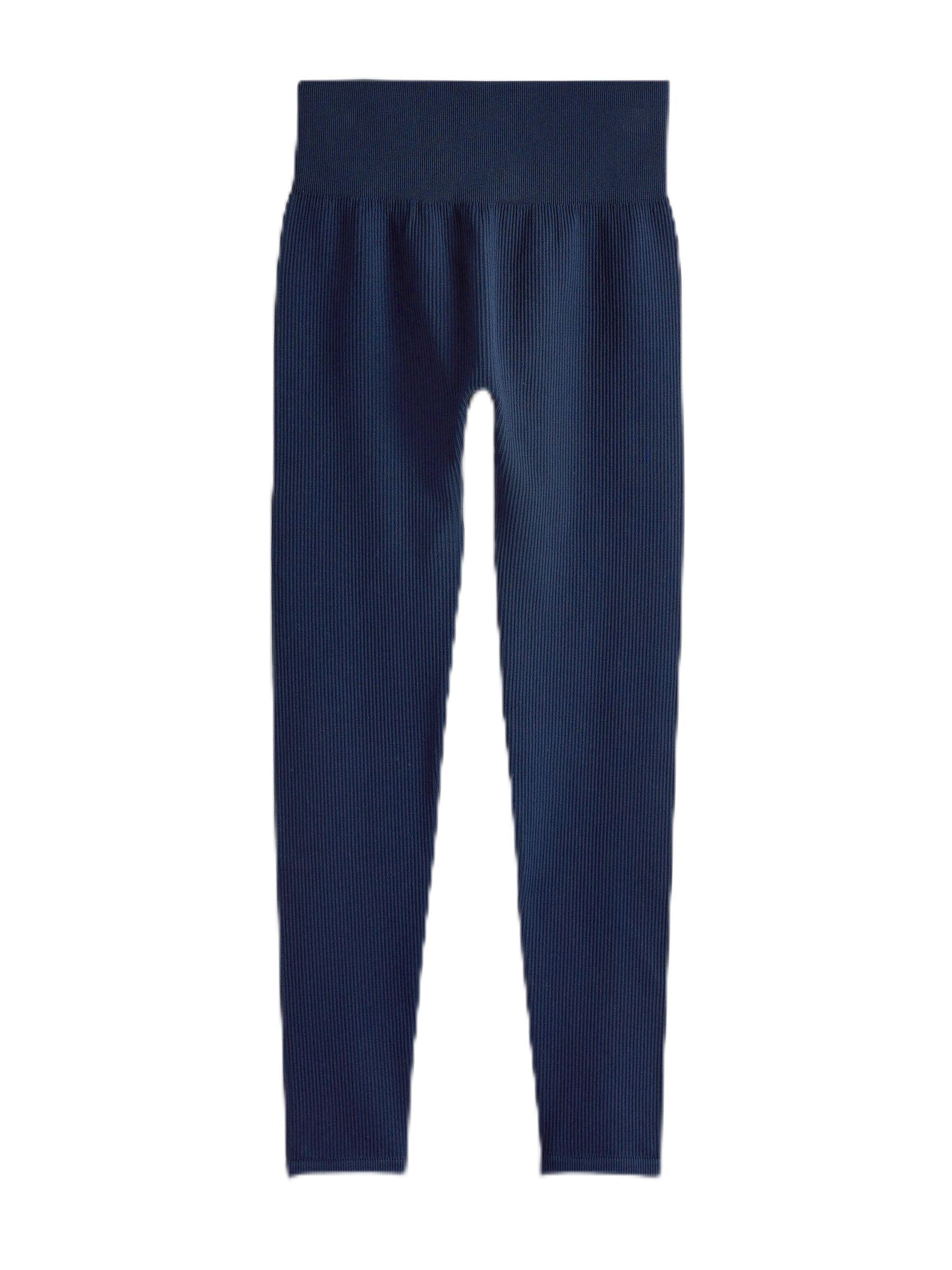 Next leggings donna coste vita alta blu senza cuciture