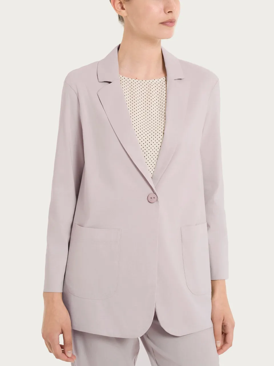 Ragno Super Fresh Blazer Destrutturato Rosa Un Bottone