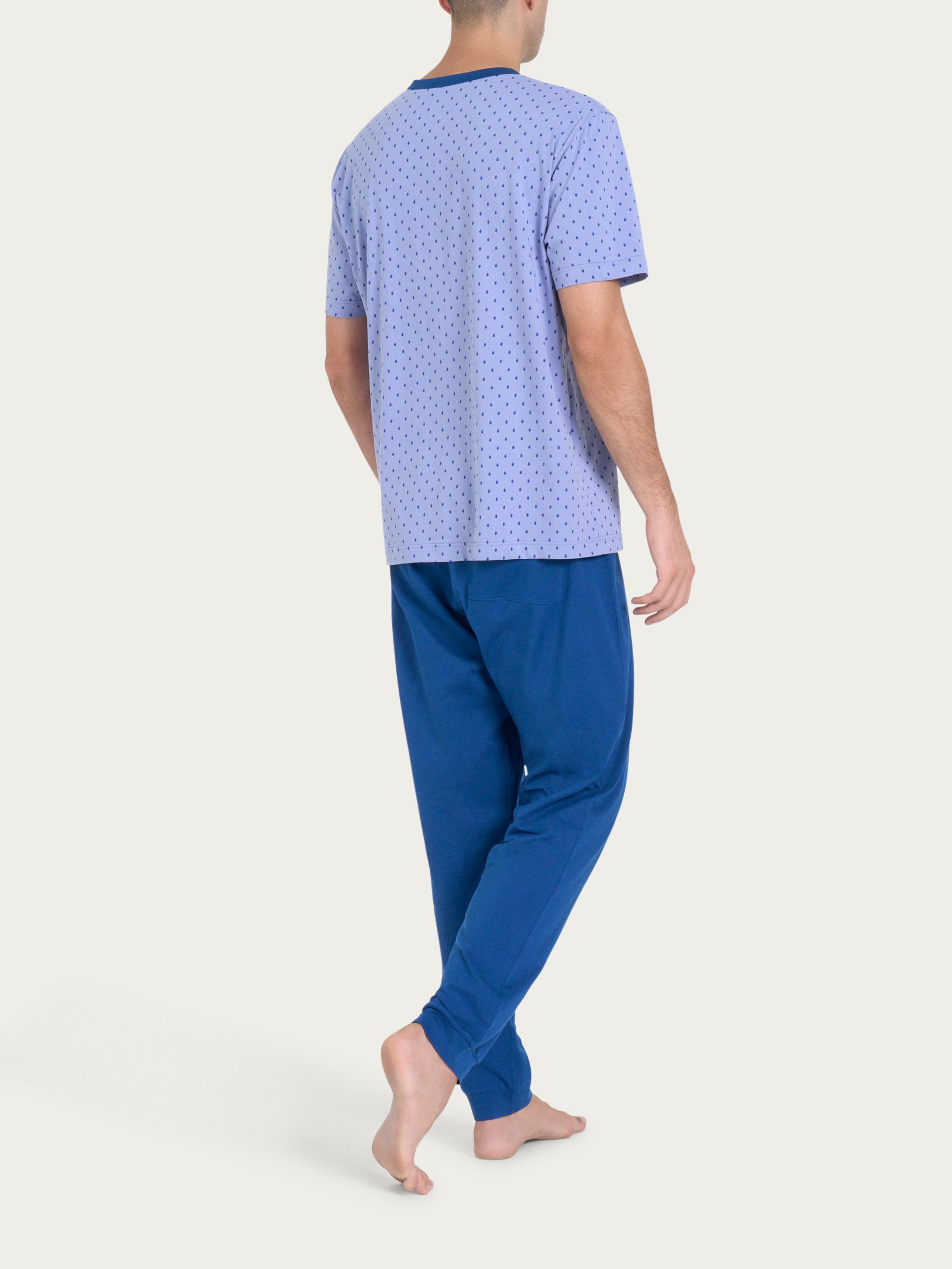 Ragno Jersey Cotone Pigiama trittico uomo viola 3 pezzi