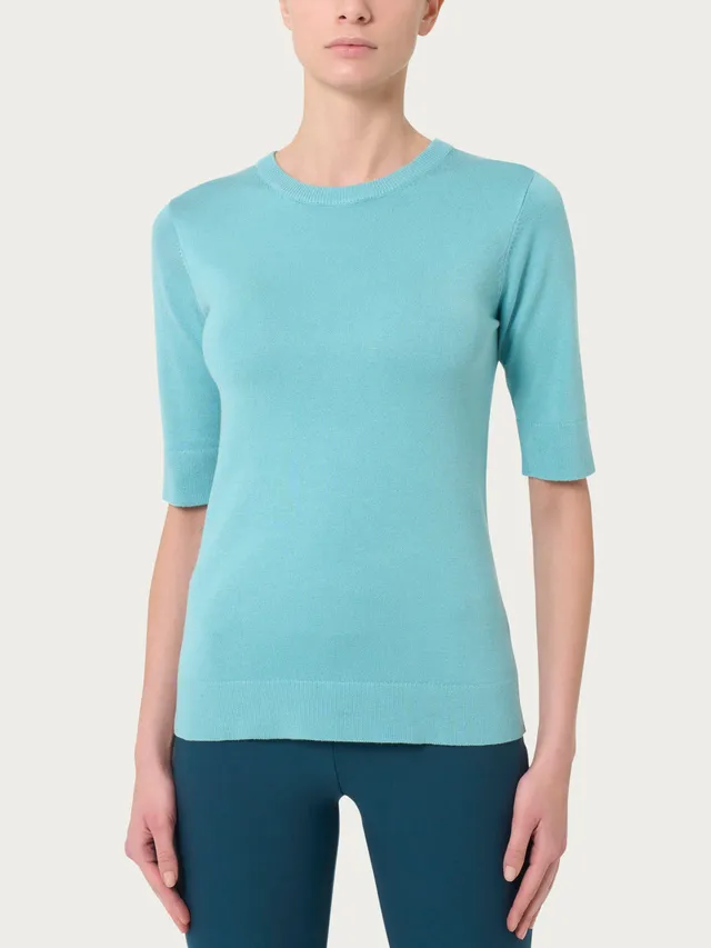 Ragno Four Seasons Maglia Girocollo Manica Corta Nile Blue