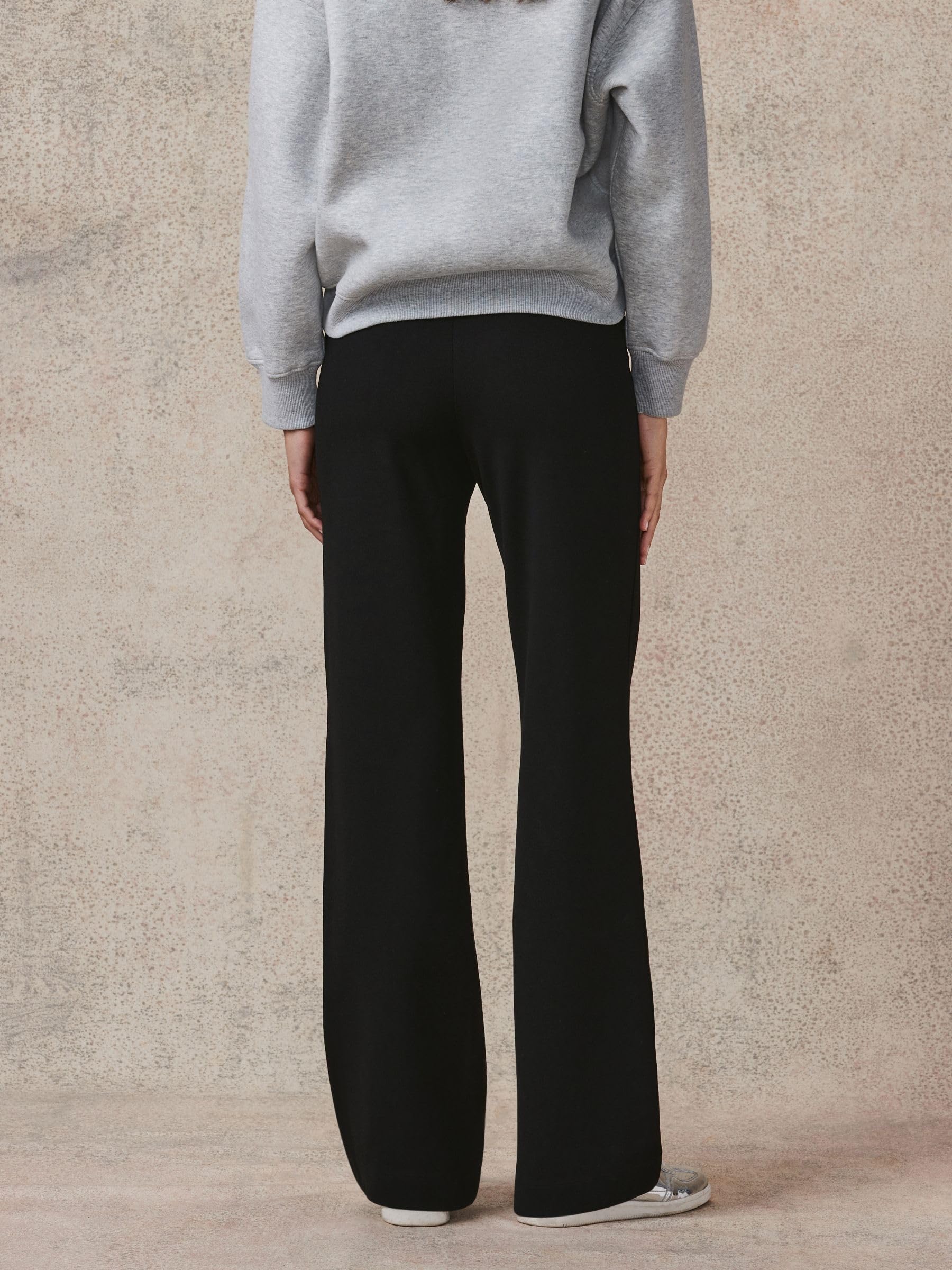 Next pantaloni ampi jersey donna Nero modellanti sostegno