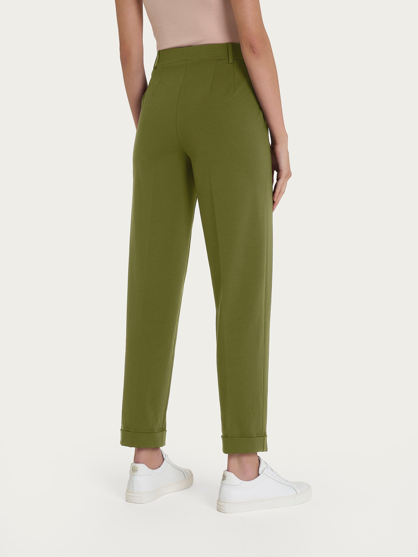 Ragno Compact Light Pantalone Carrot Donna Verde Sphagnum
