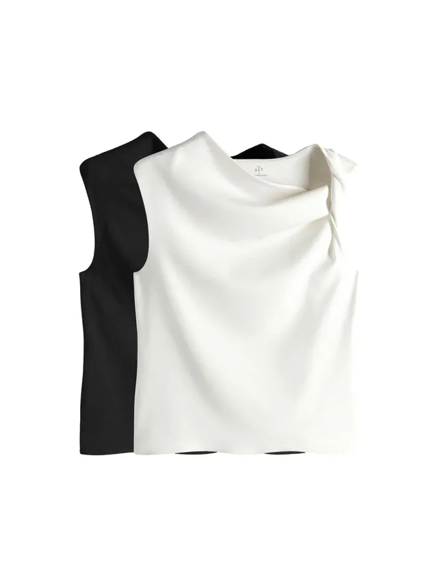 The Set Top con Collo ad Anello top donna confezione da 2