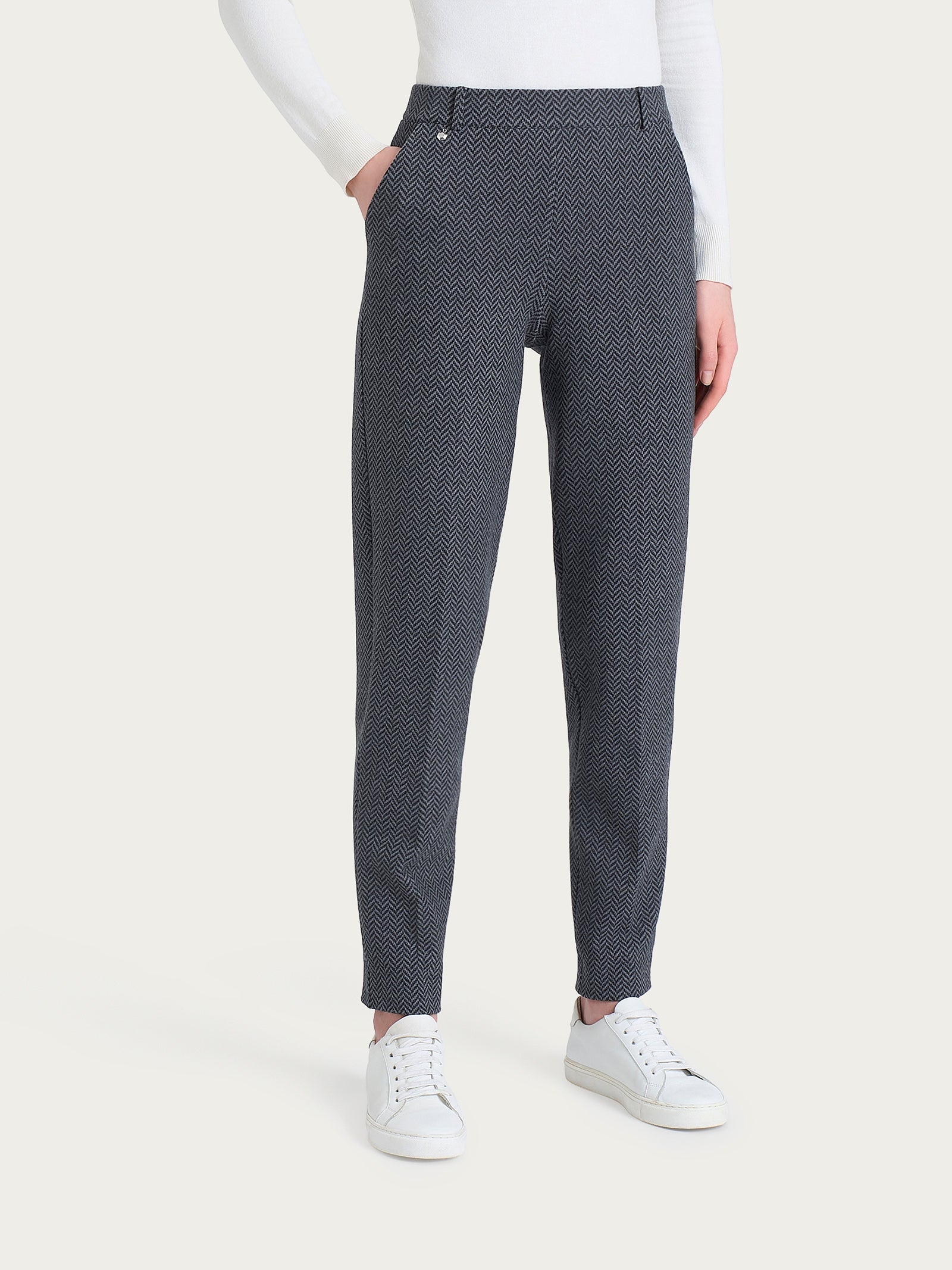 Ragno Compact Pantalone Chino Slim tasche Fant.Oscuro Mel vita elasticizzata
