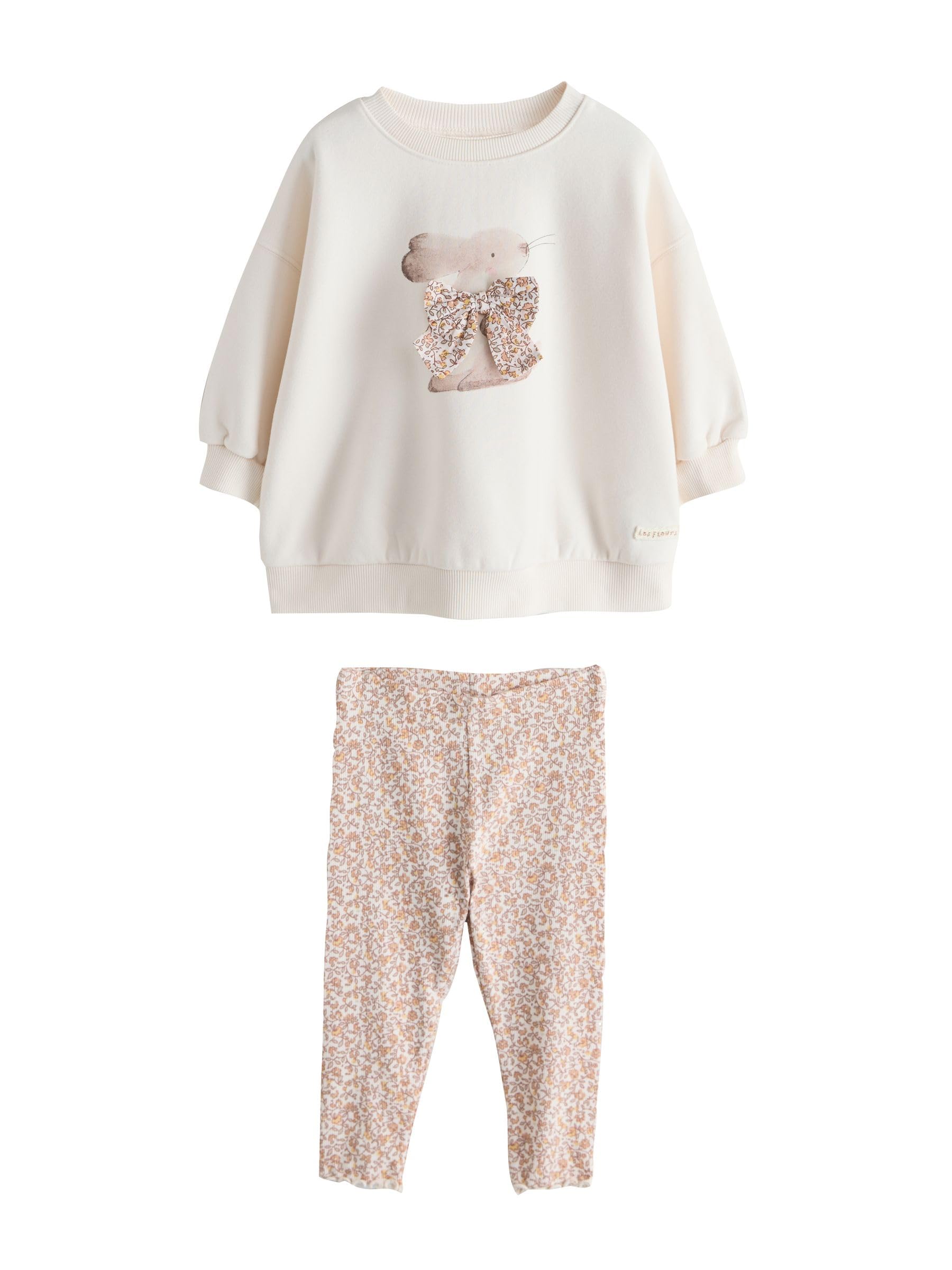Next completo bambina felpa e leggings 2 pezzi 92-98 comodo