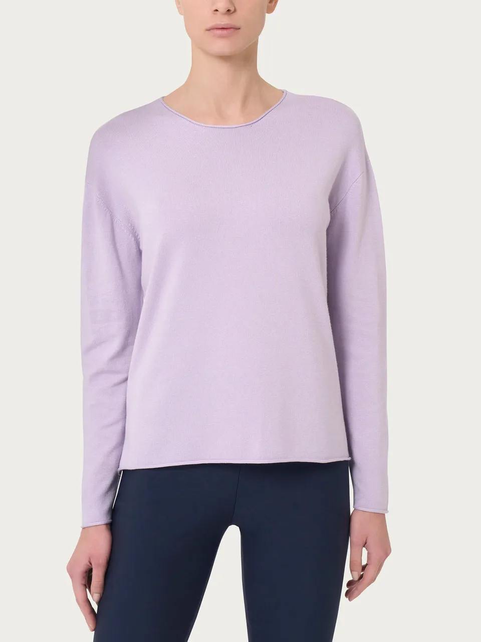 Ragno Four Seasons girocollo maglia donna rosa orchidea